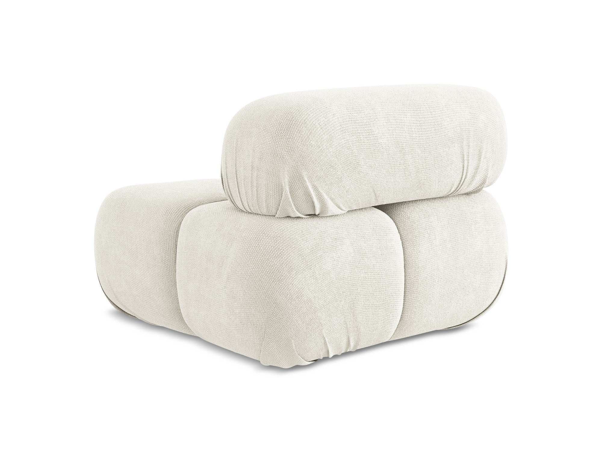 Armchair / module LOKUA white chenille