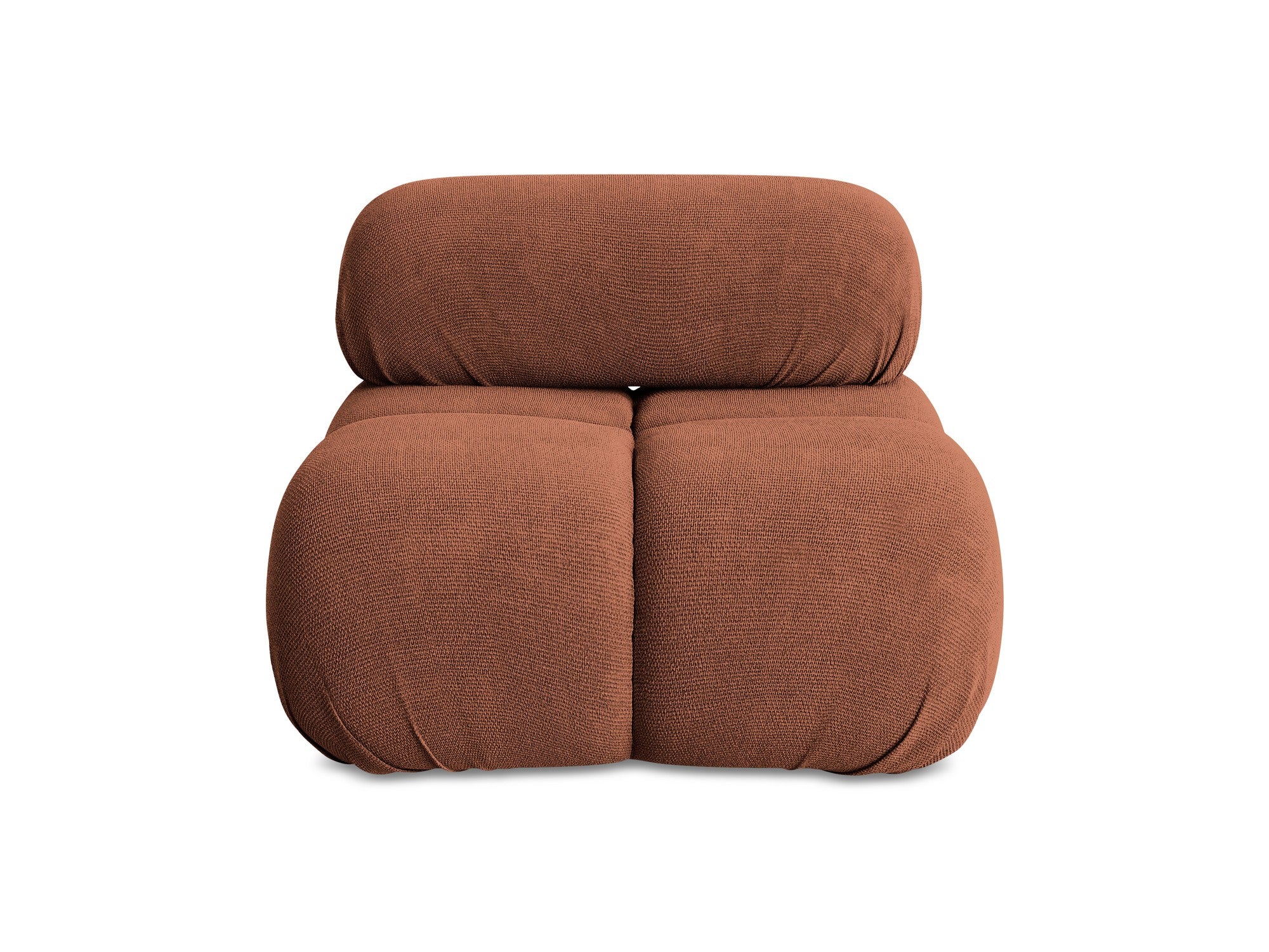 Armchair / module LOKUA terracotta chenille