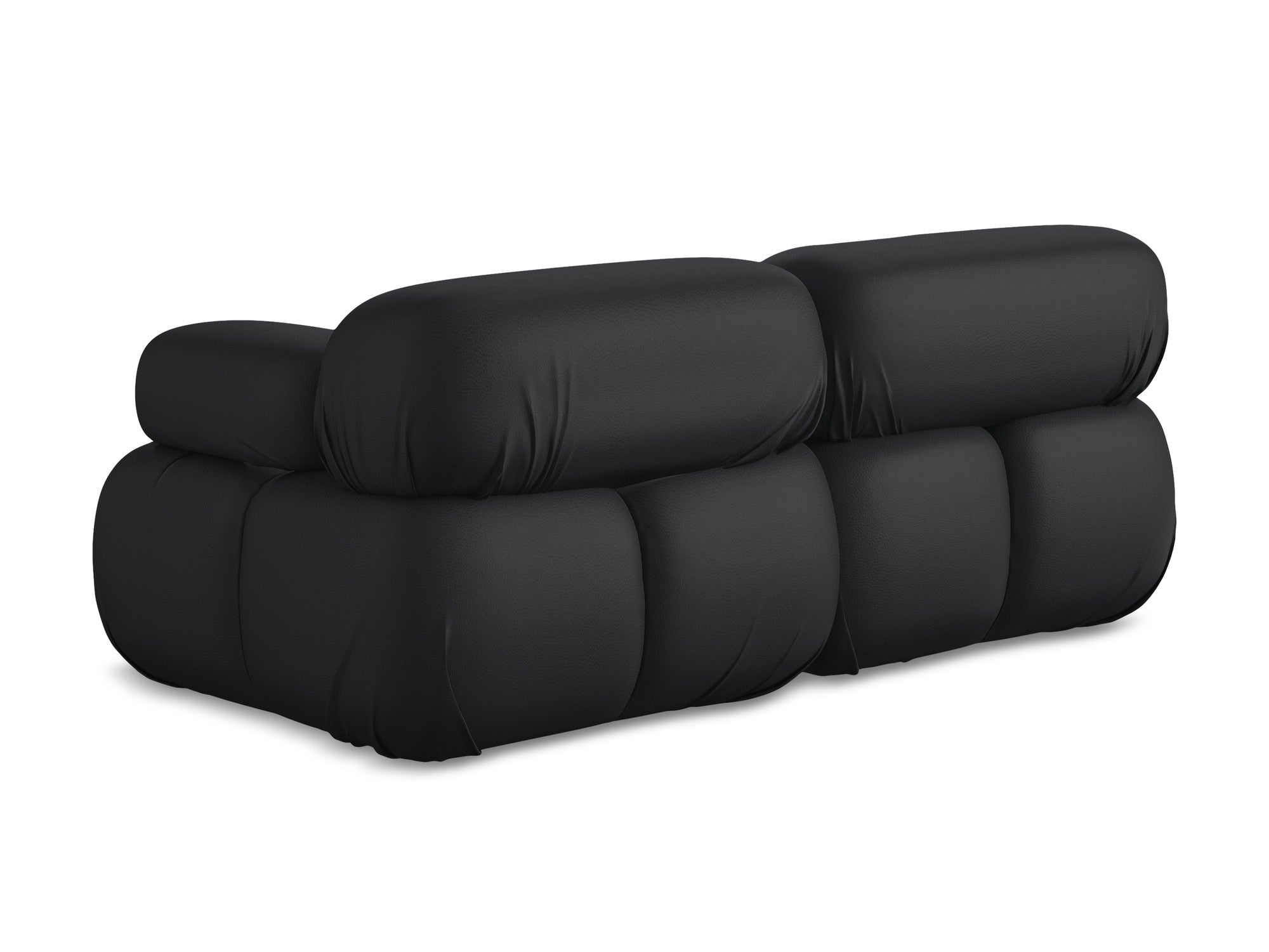 Modular 2-Seater Sofa LOKUA Black Eco-Leather