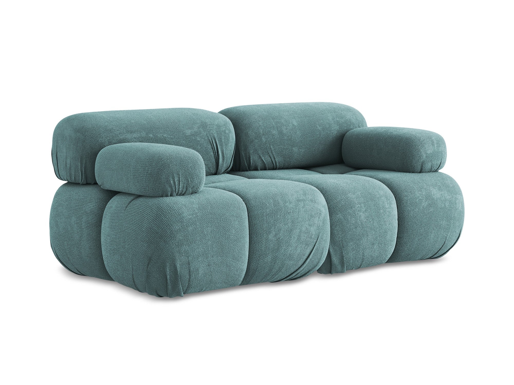 Modulaire 2-zitsbank LOKUA denimblauw chenille