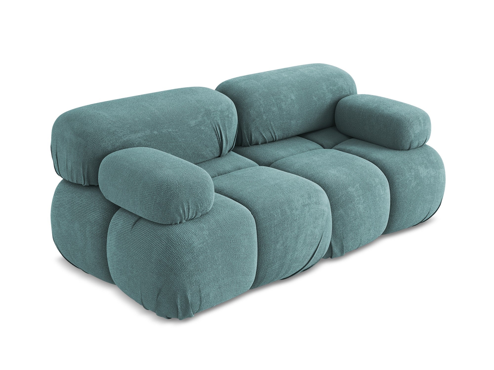 Modulaire 2-zitsbank LOKUA denimblauw chenille