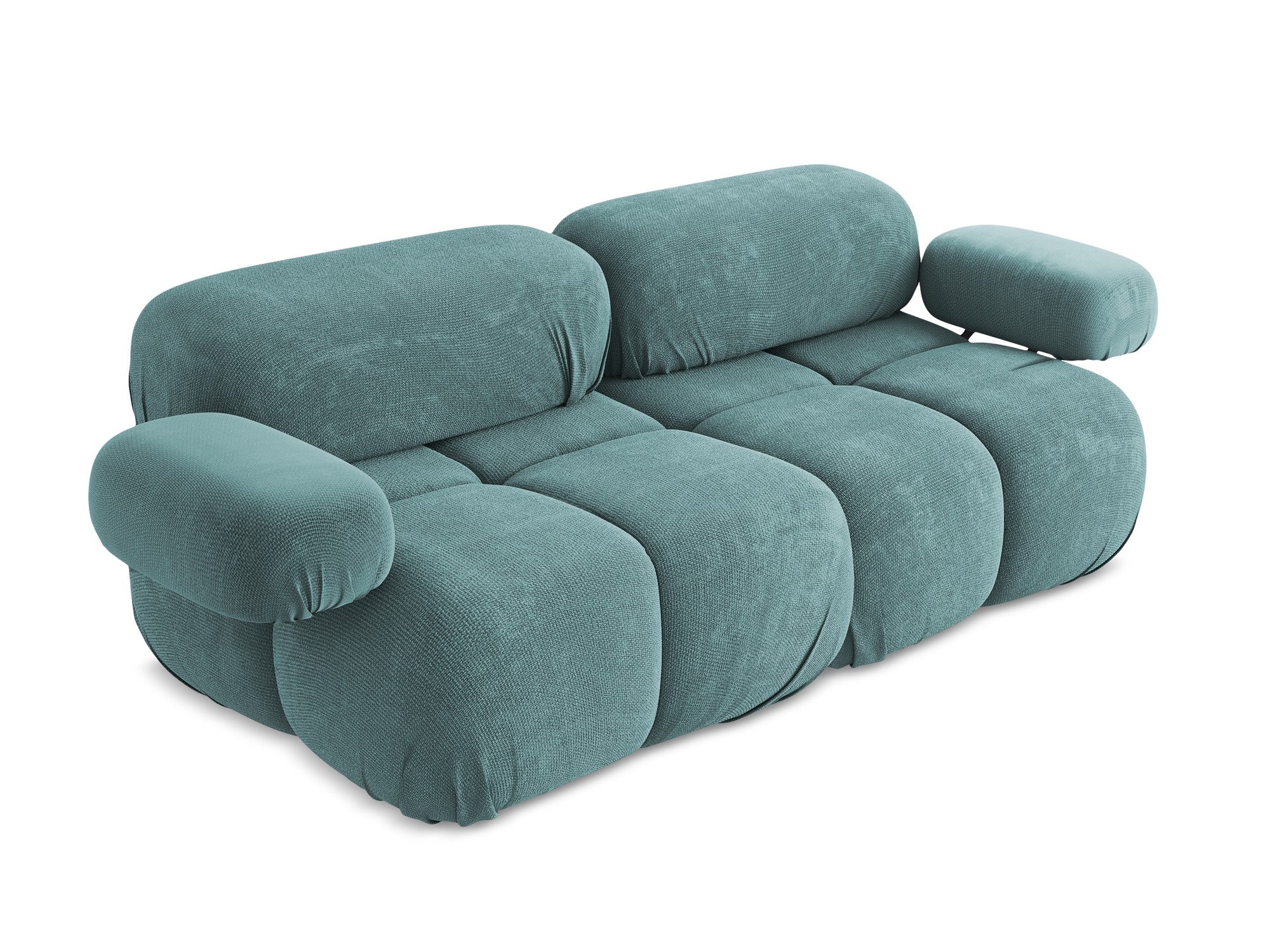 Modulaire 2-zitsbank LOKUA denimblauw chenille