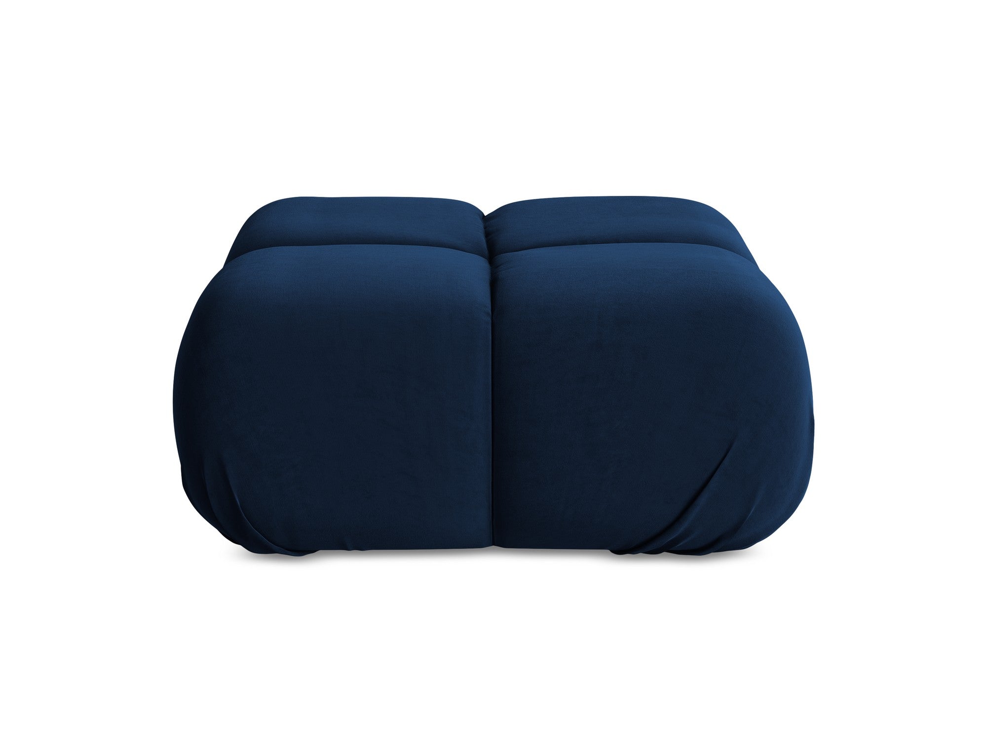 Pouf / velvet module LOKUA royal blue