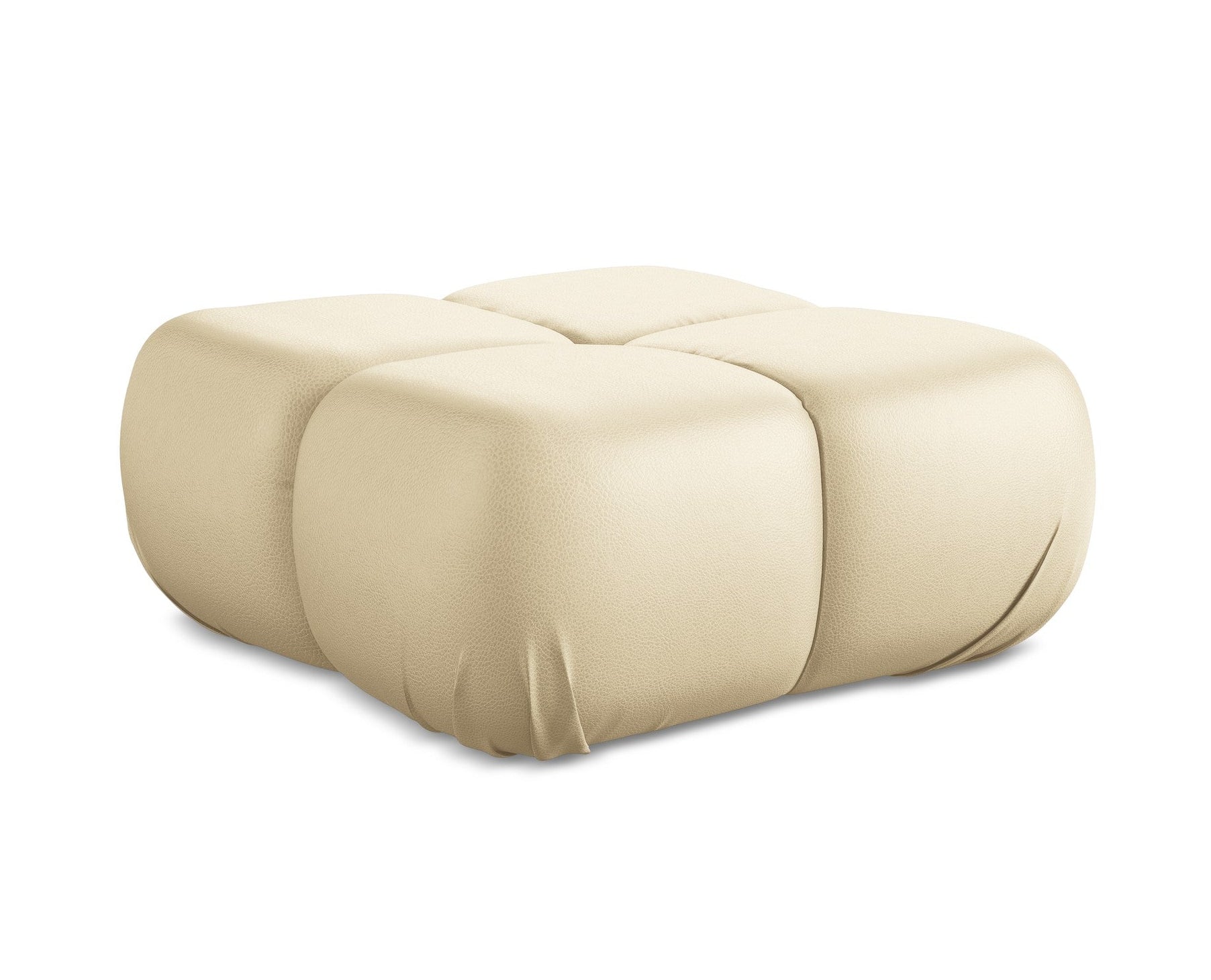 Pouf / module LOKUA beige eco-leather