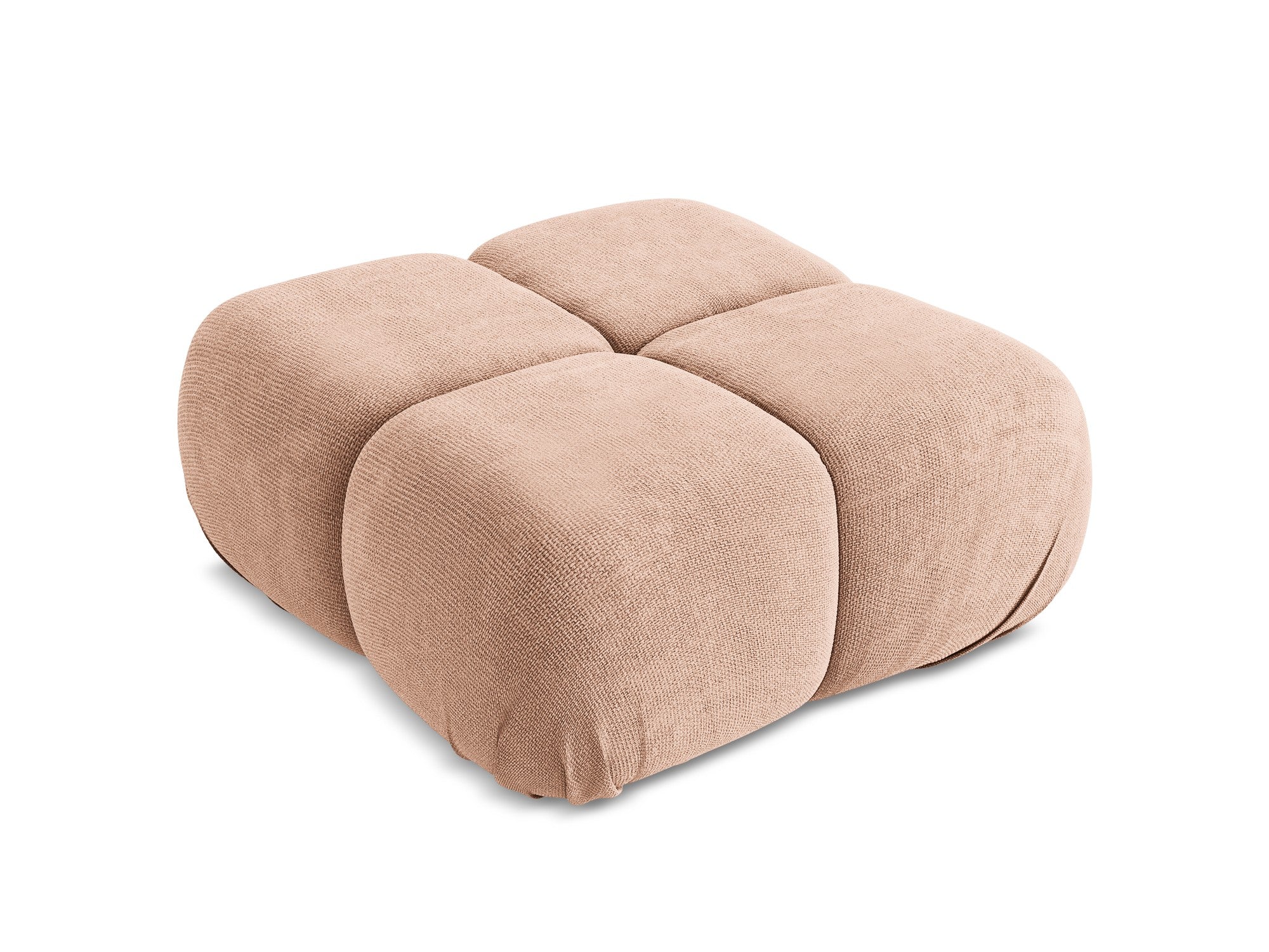 Pouf / module LOKUA peach chenille