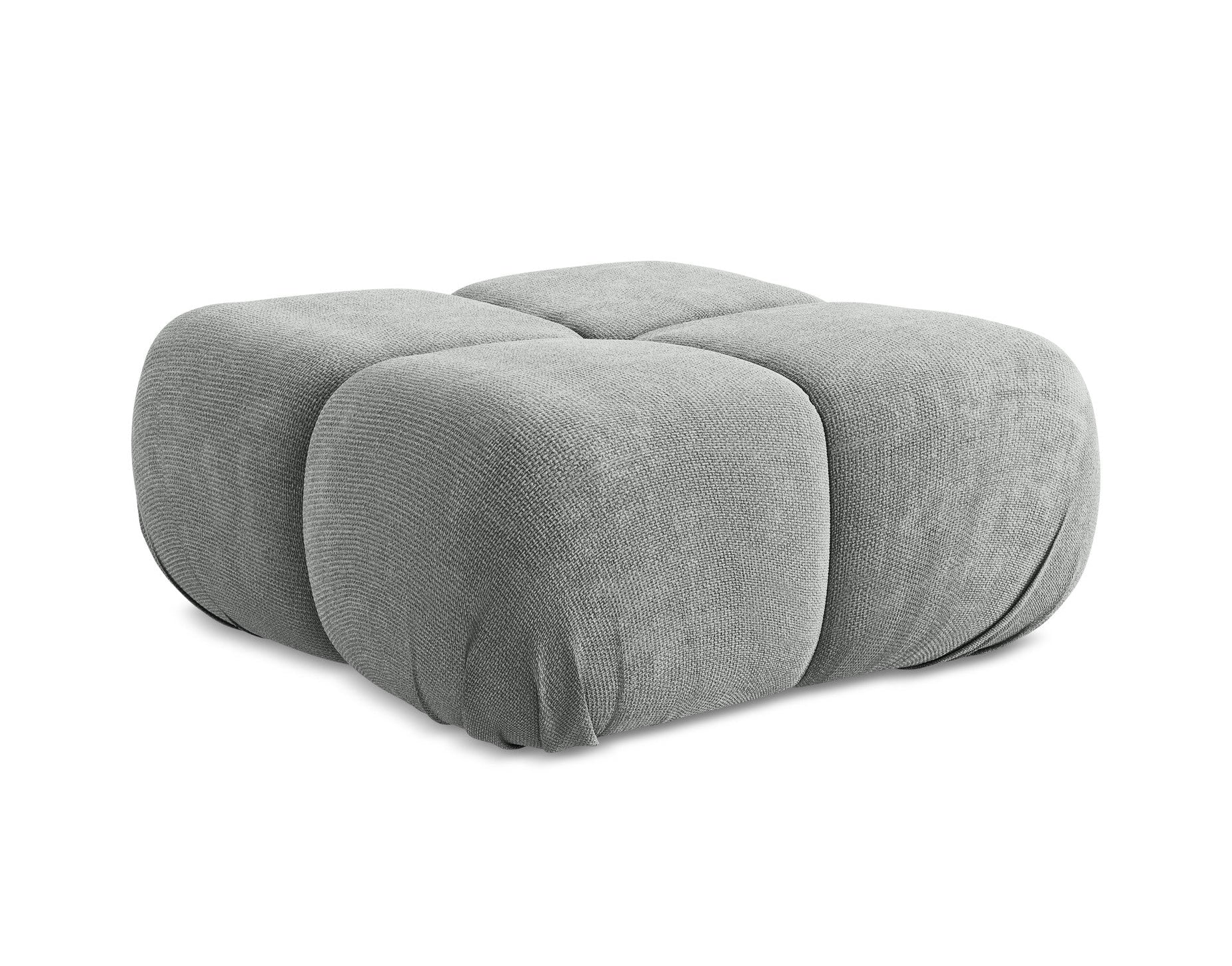 Pouf / module LOKUA gray chenille