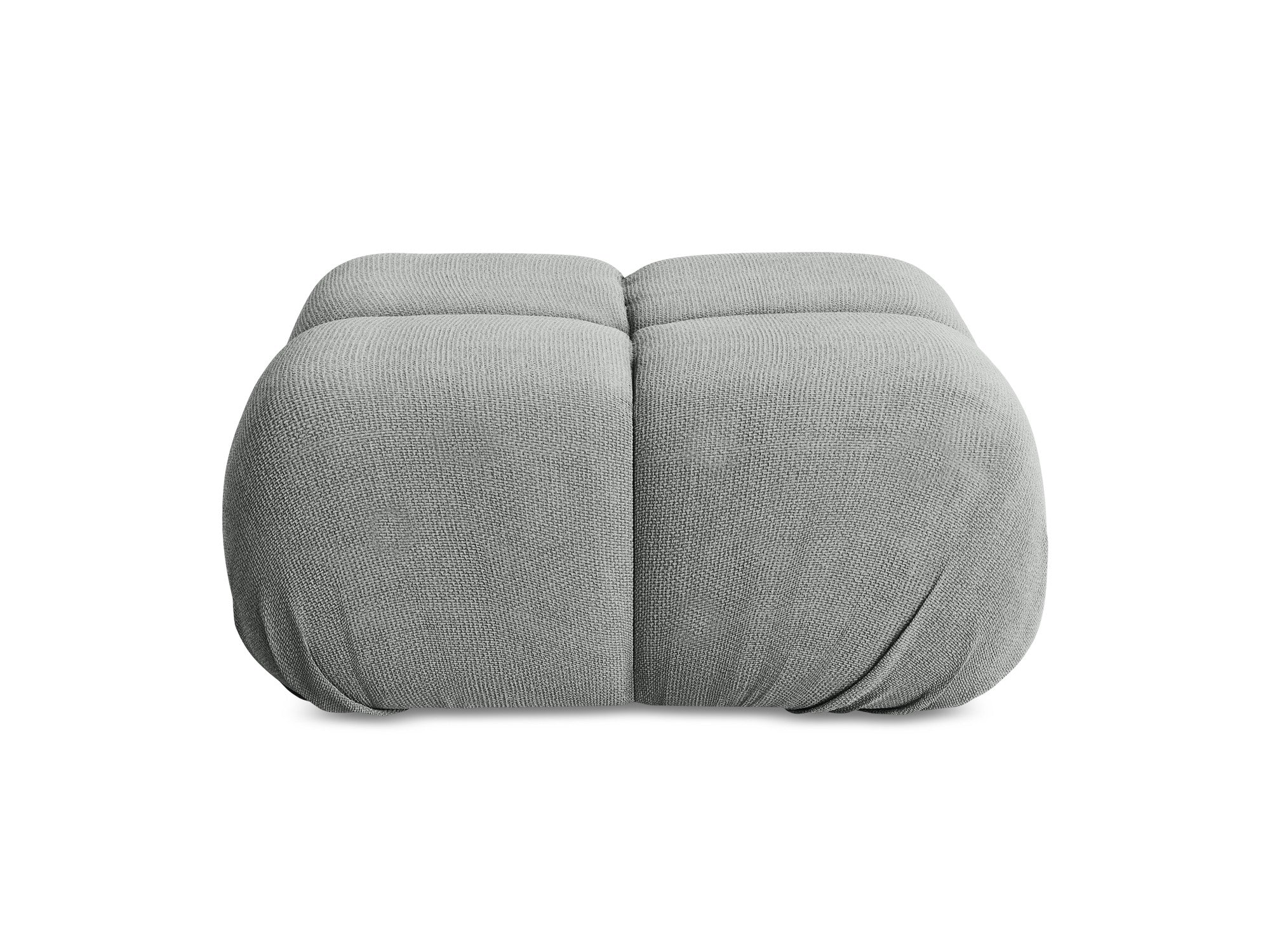 Pouf / module LOKUA gray chenille