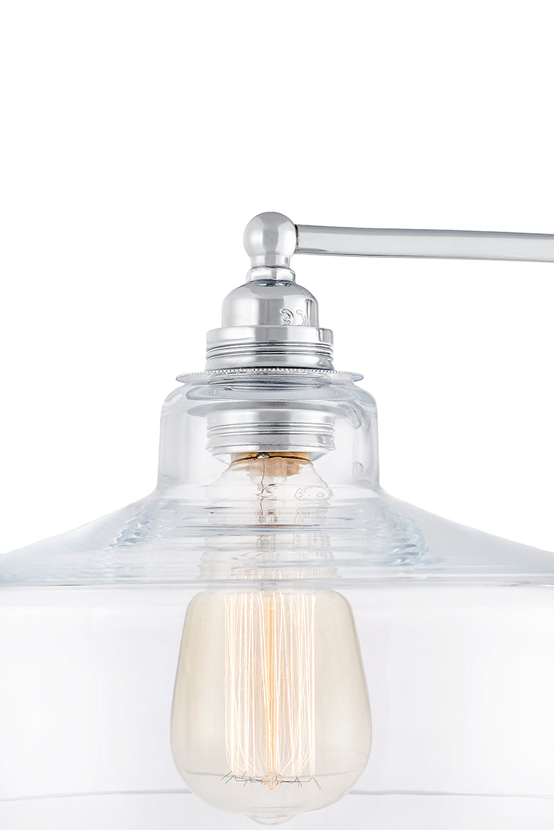 LONGIS III wall lamp transparent with shiny chrome