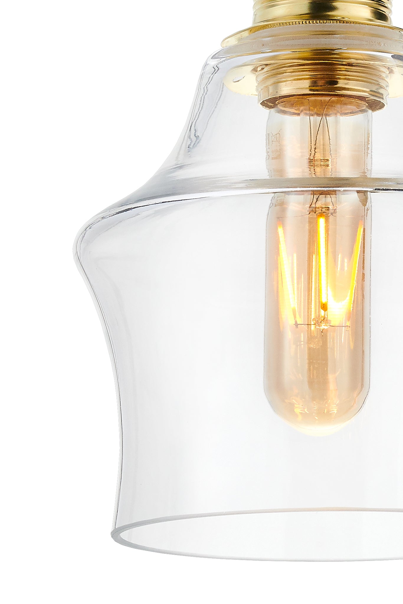 LONGIS II wall lamp transparent with black and gold