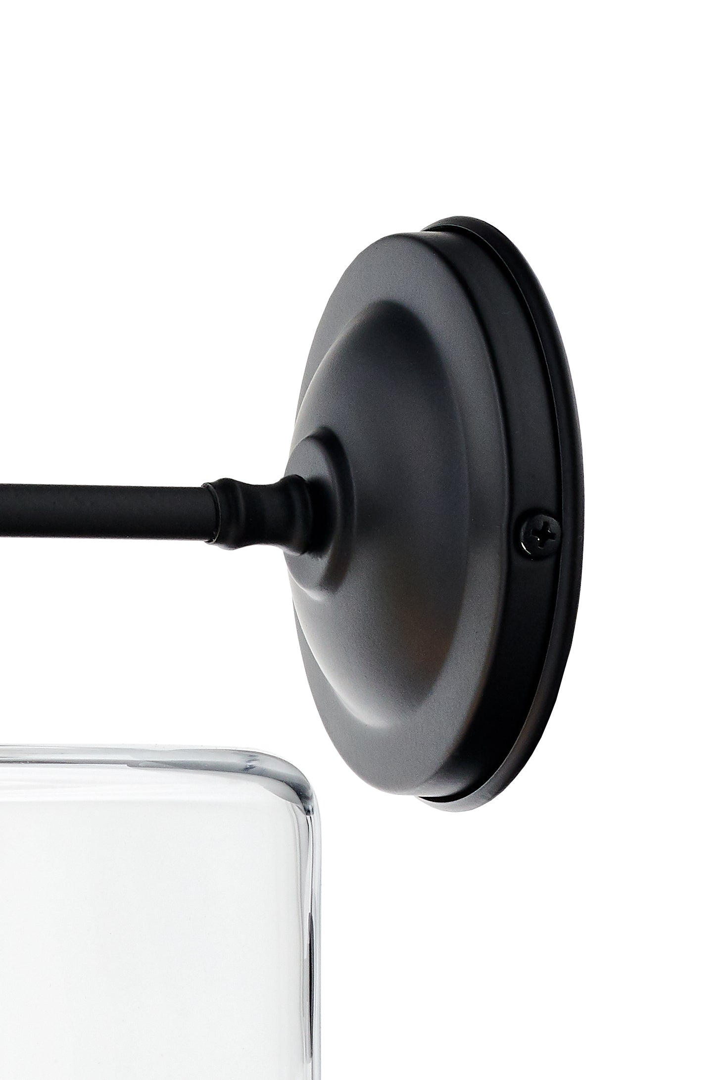 Wandleuchte LONGIS IV transparent mit Schwarz und Gold