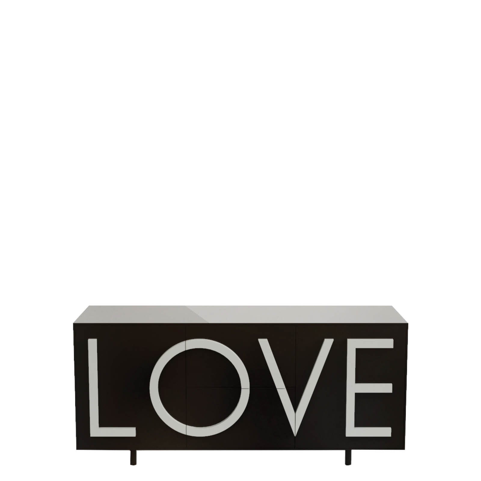 Komoda LOVE czarny do salonu – Driade