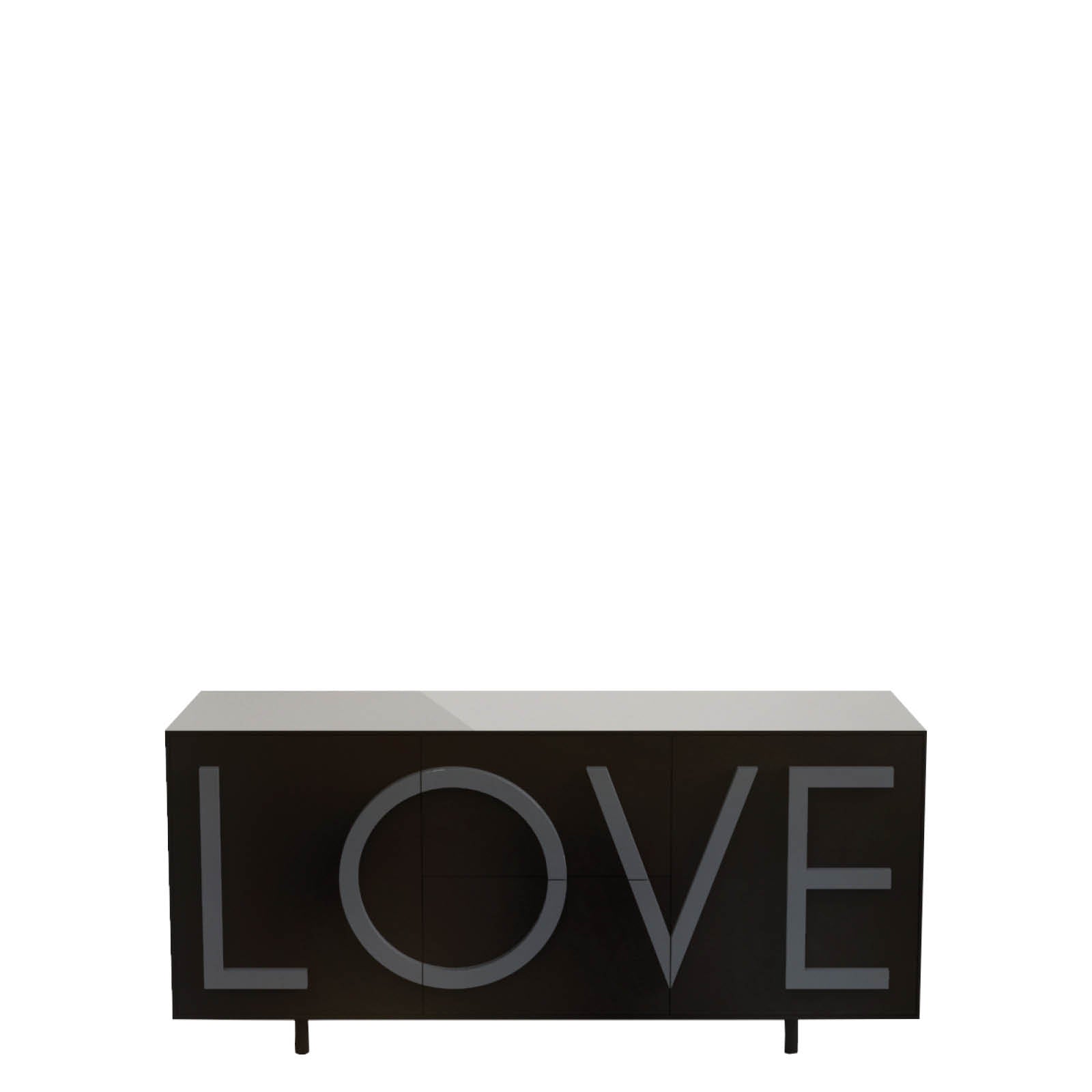 Komoda LOVE czarny do salonu
