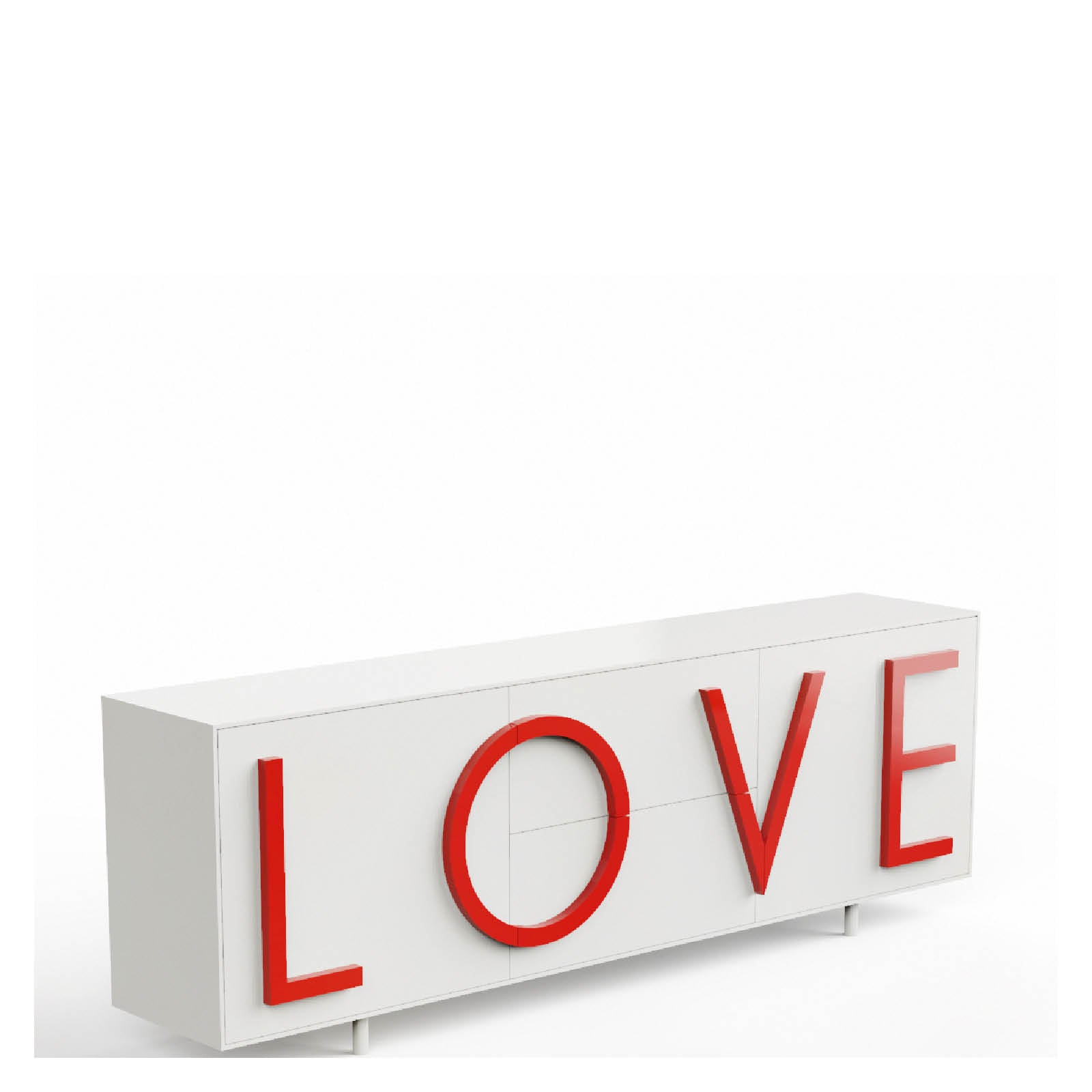 LOVE Kommode weiß
