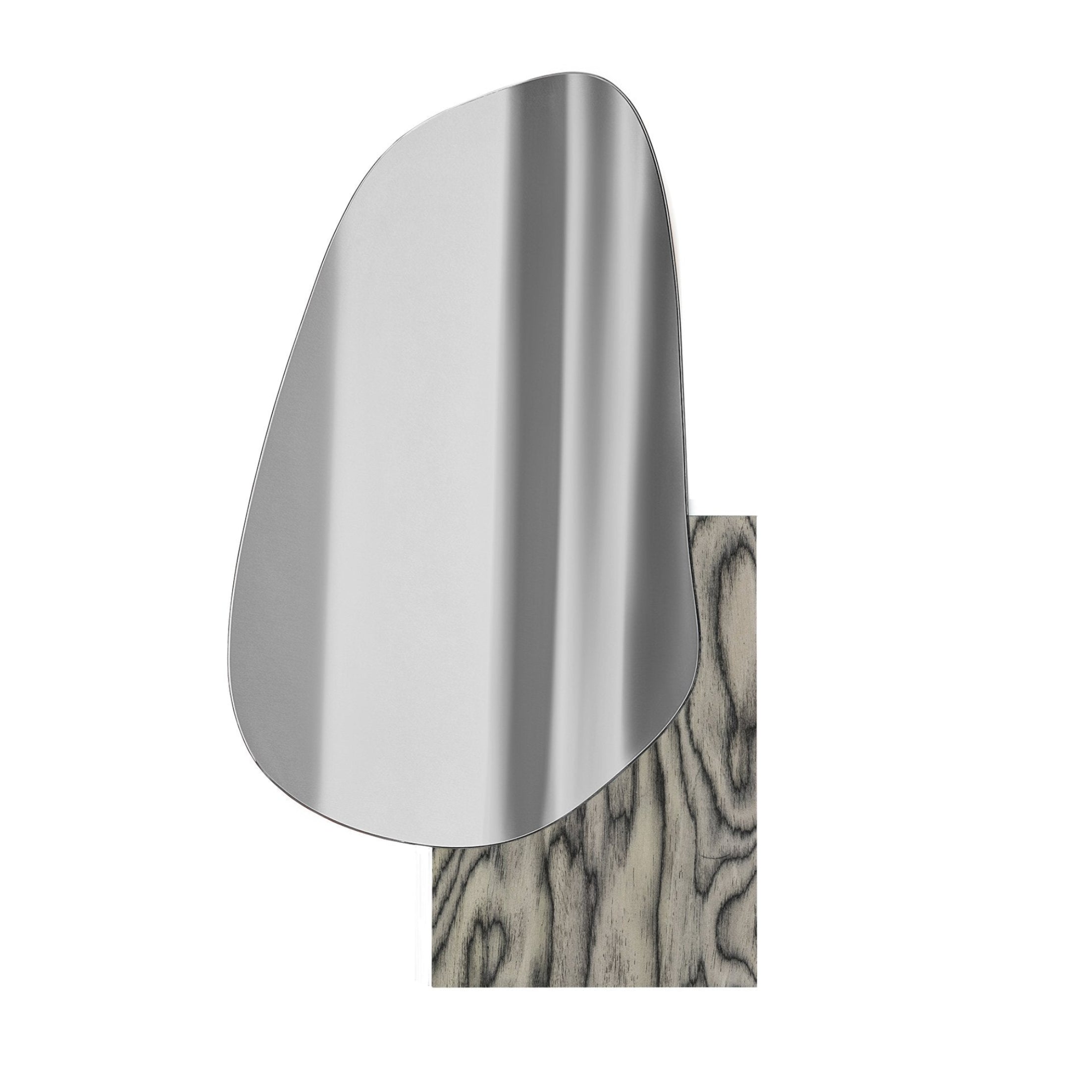 Lustro LAKE 3 ALPI grijs houten fineer