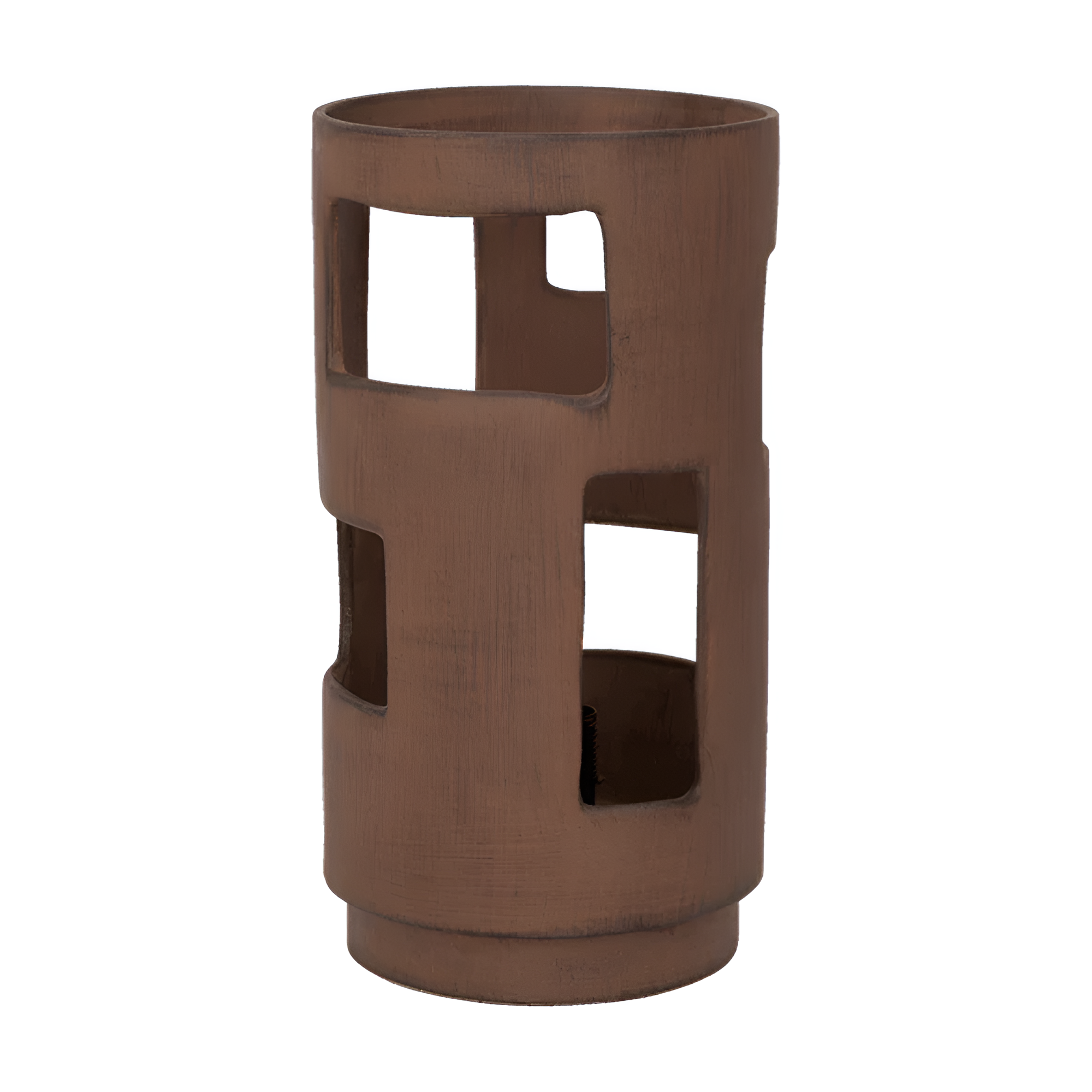 Angola table lamp rusty brown