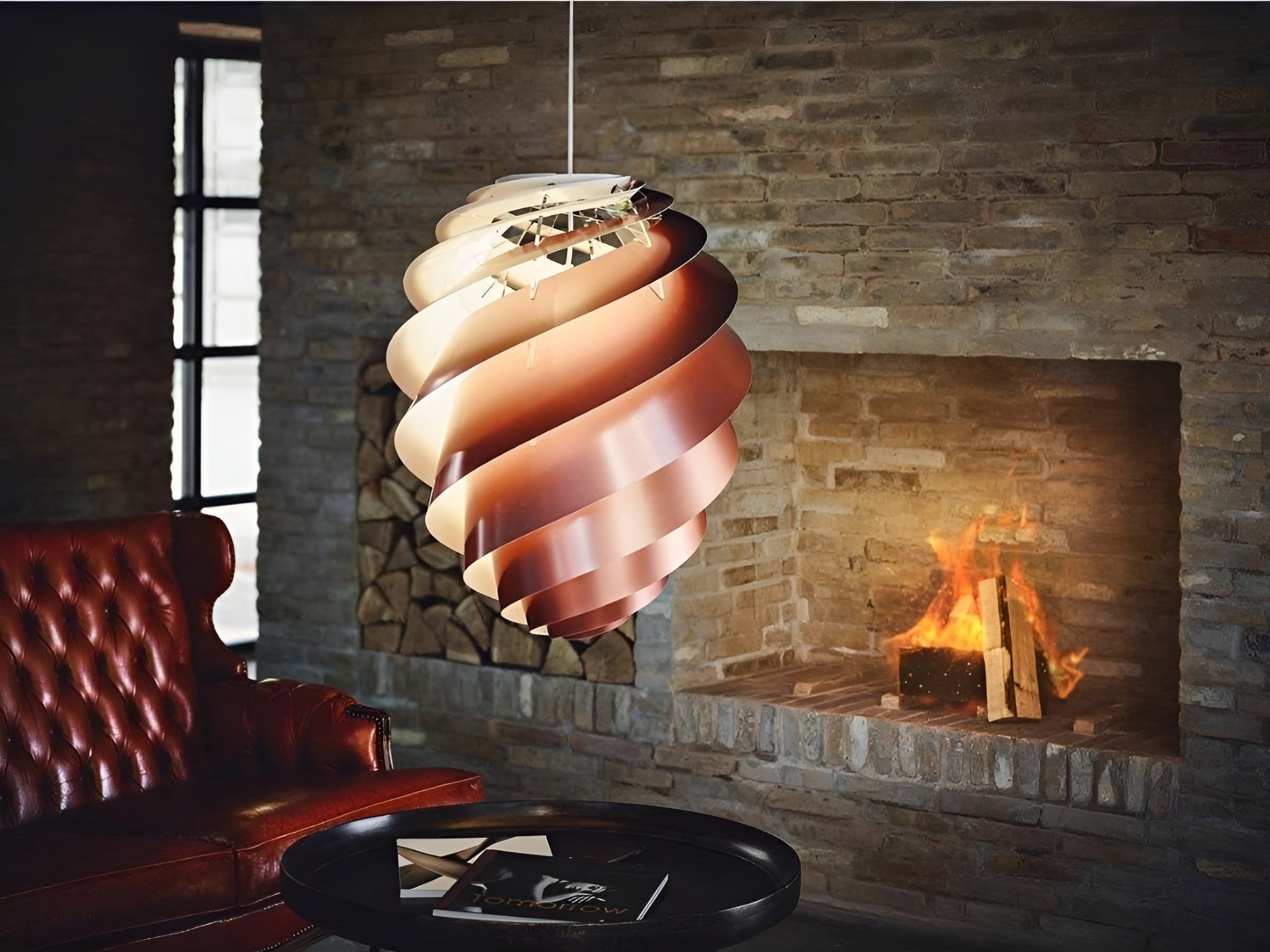 Hanglamp MODEL 1313 SWIRL 3 koper