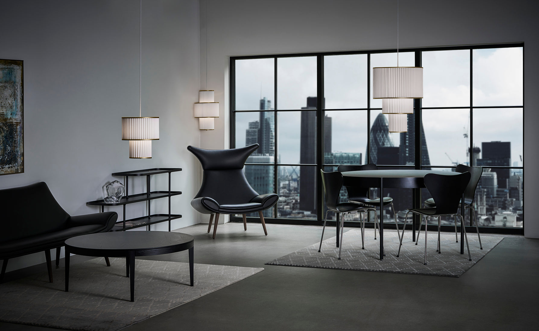 Hanglamp MODEL 112 PLIVELLO wit met goud