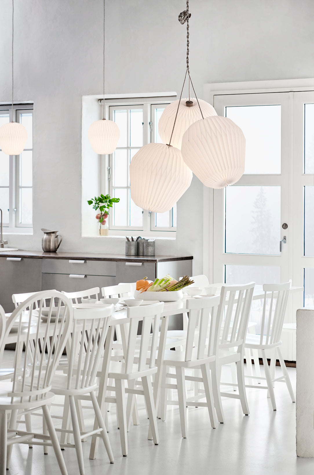 Pendelleuchte MODELL 130 BOUQUET 3 weiß