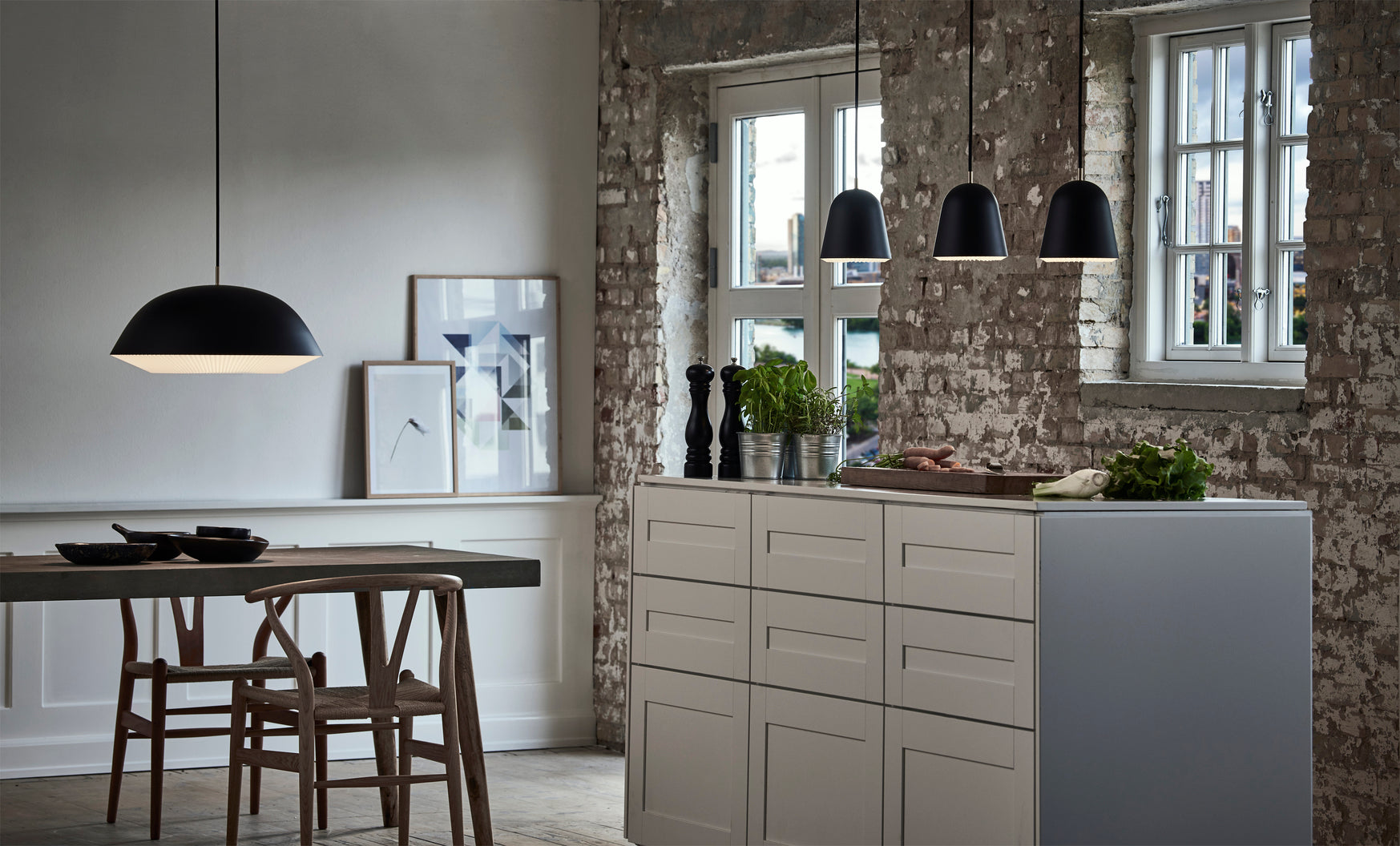 Hanging Lamp MODEL 155 CACHÉ XL black