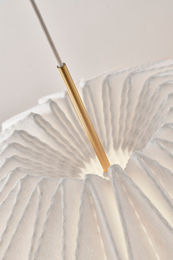 Pendelleuchte MODELL 164 SANFT FALTEN weiß