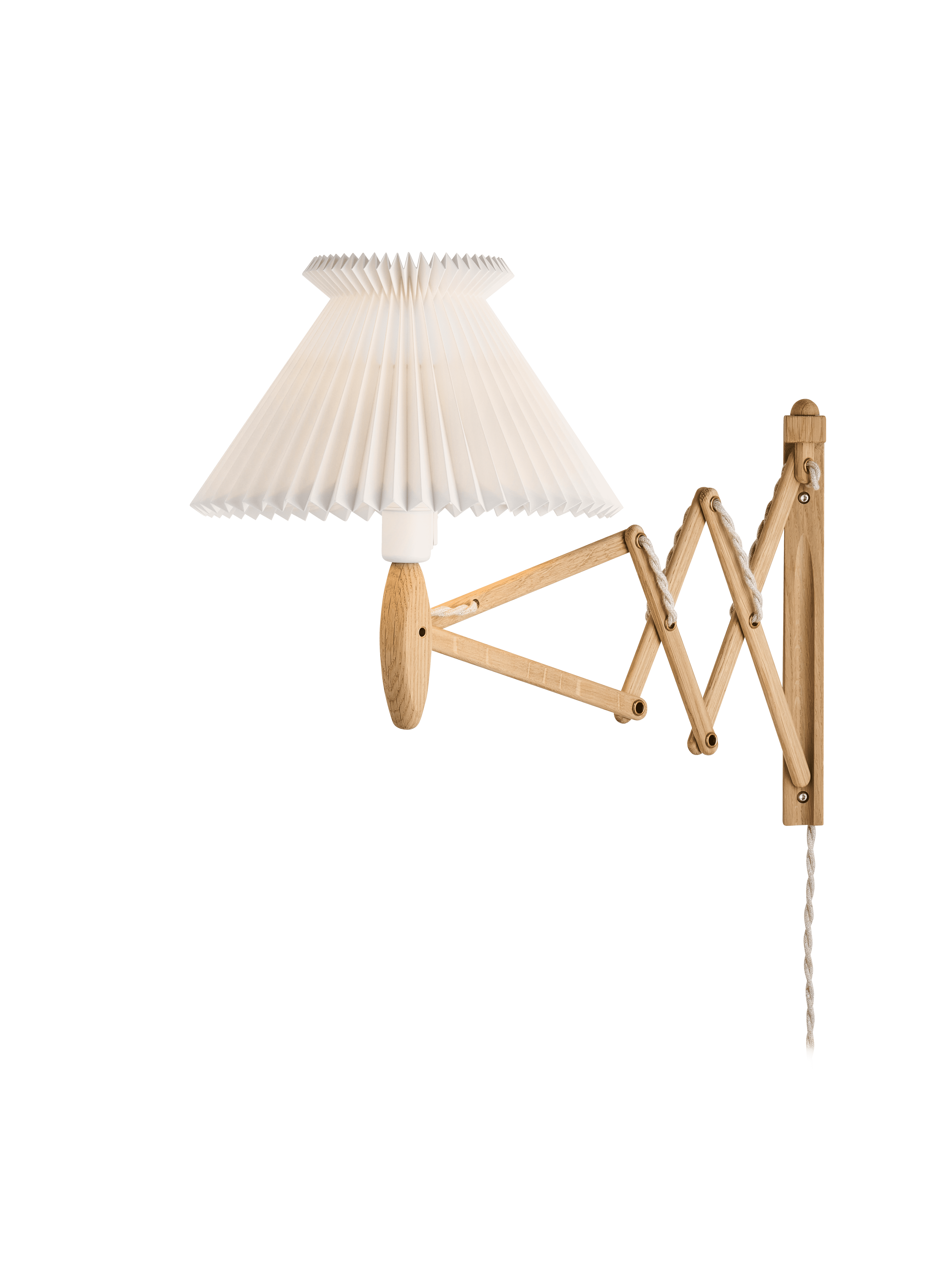 Wall lamp MODEL 224 6/21 SAX ANNIVERSARY white with oak base