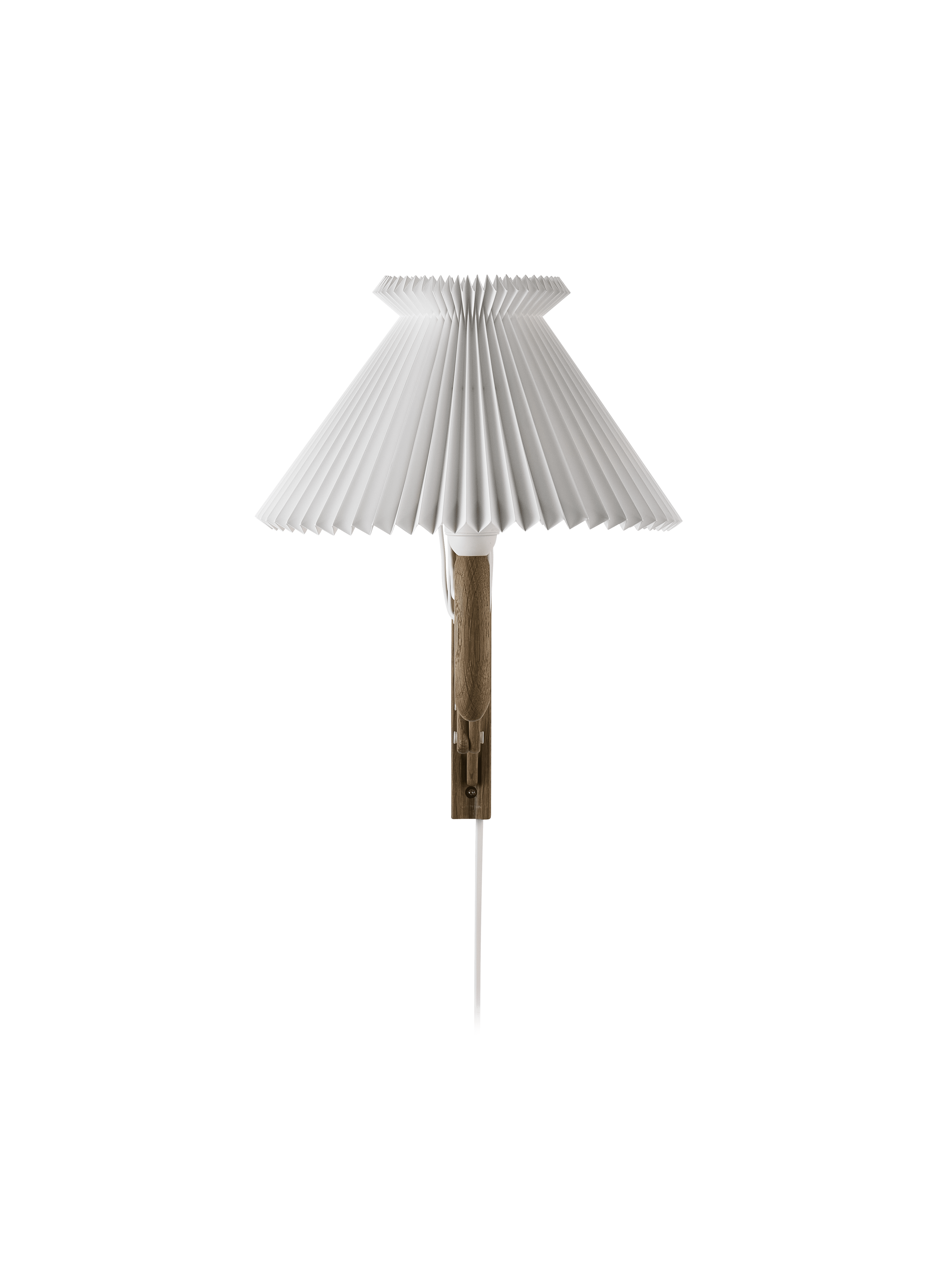 Wall lamp MODEL 224 6/17 SAX white with dark oak base
