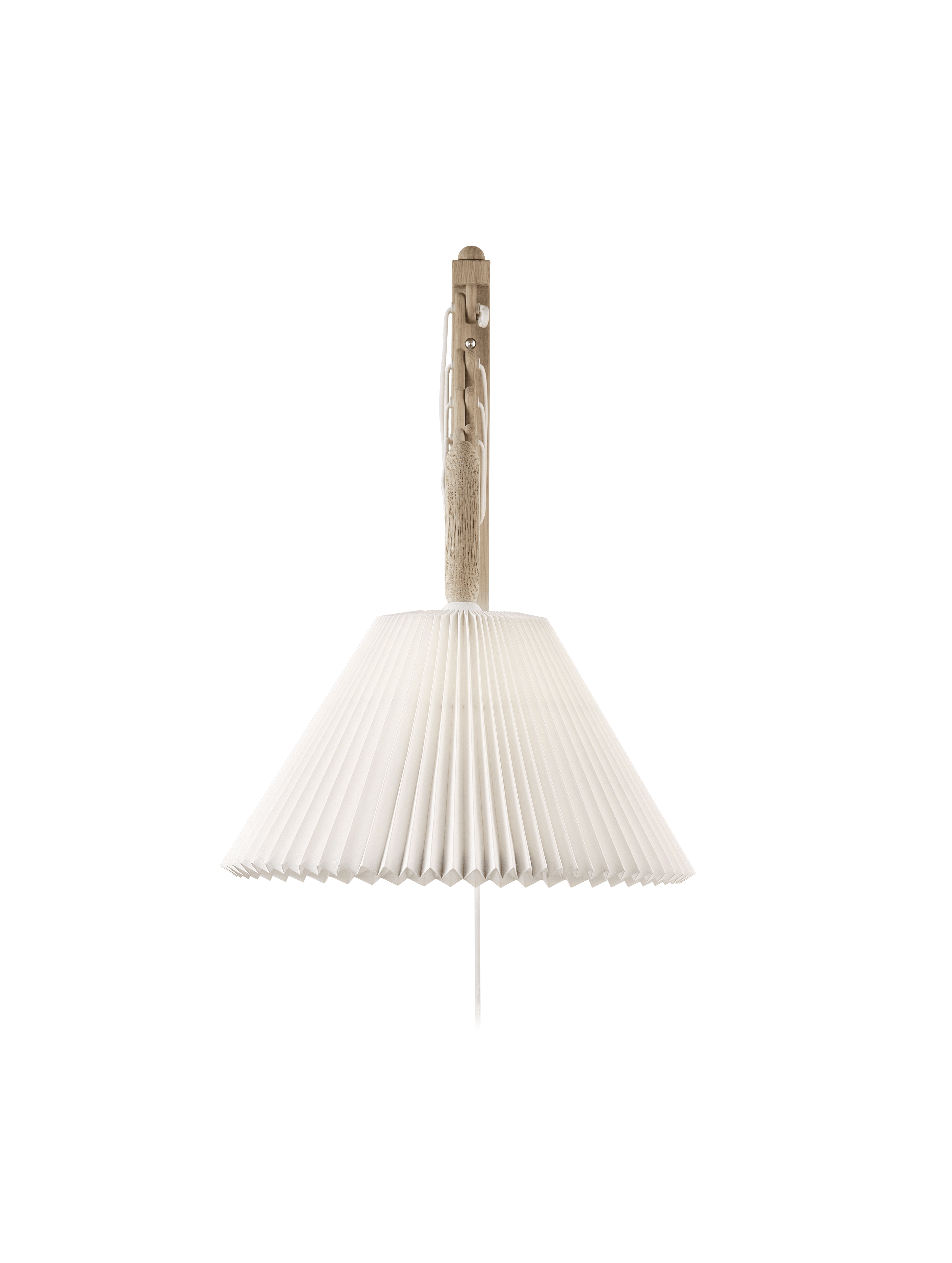 Wandlamp MODEL 233 2/21 SAX wit met lichte eiken basis