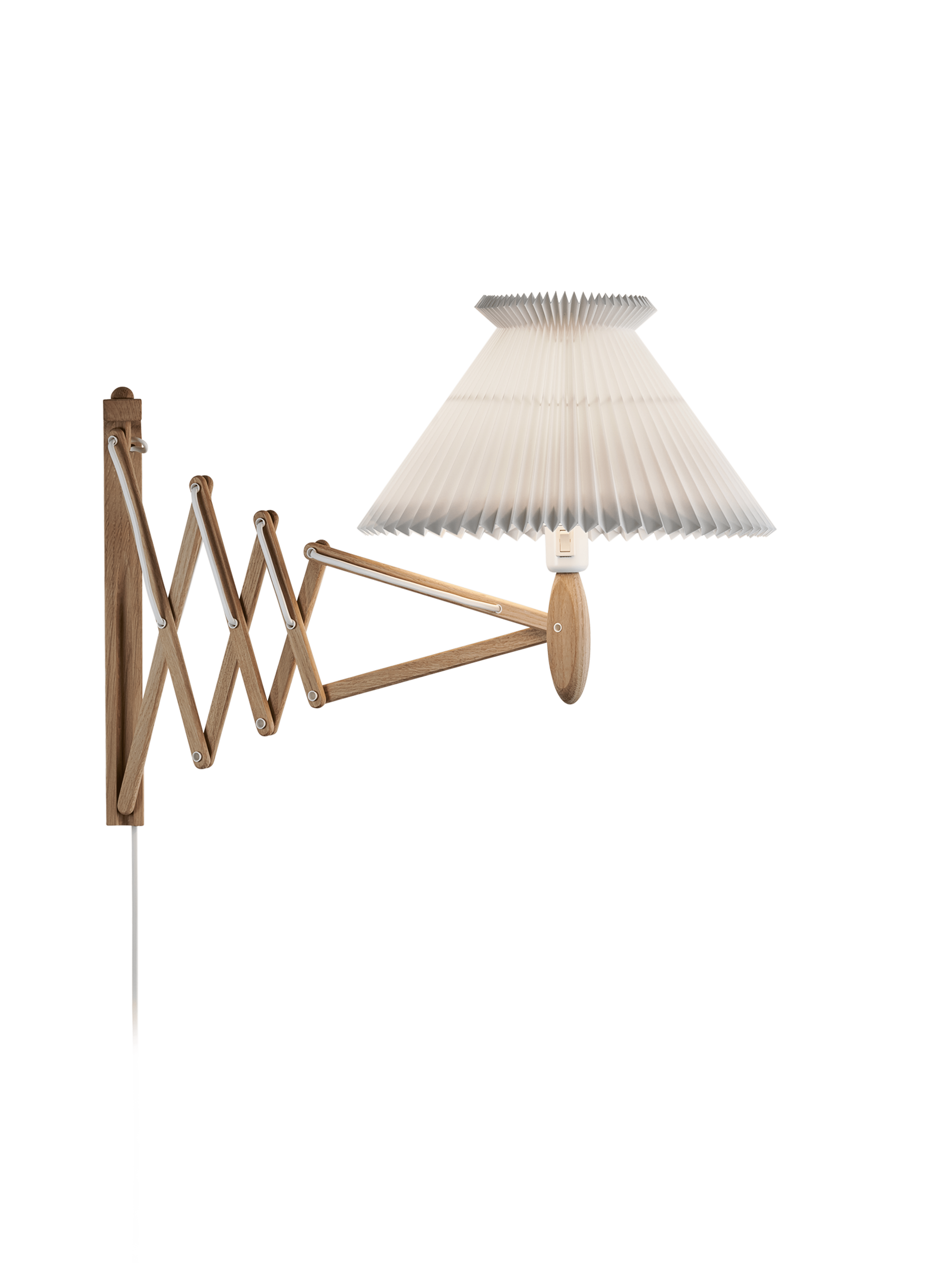 Wall Lamp MODEL 234 6/21 SAX white with light oak base