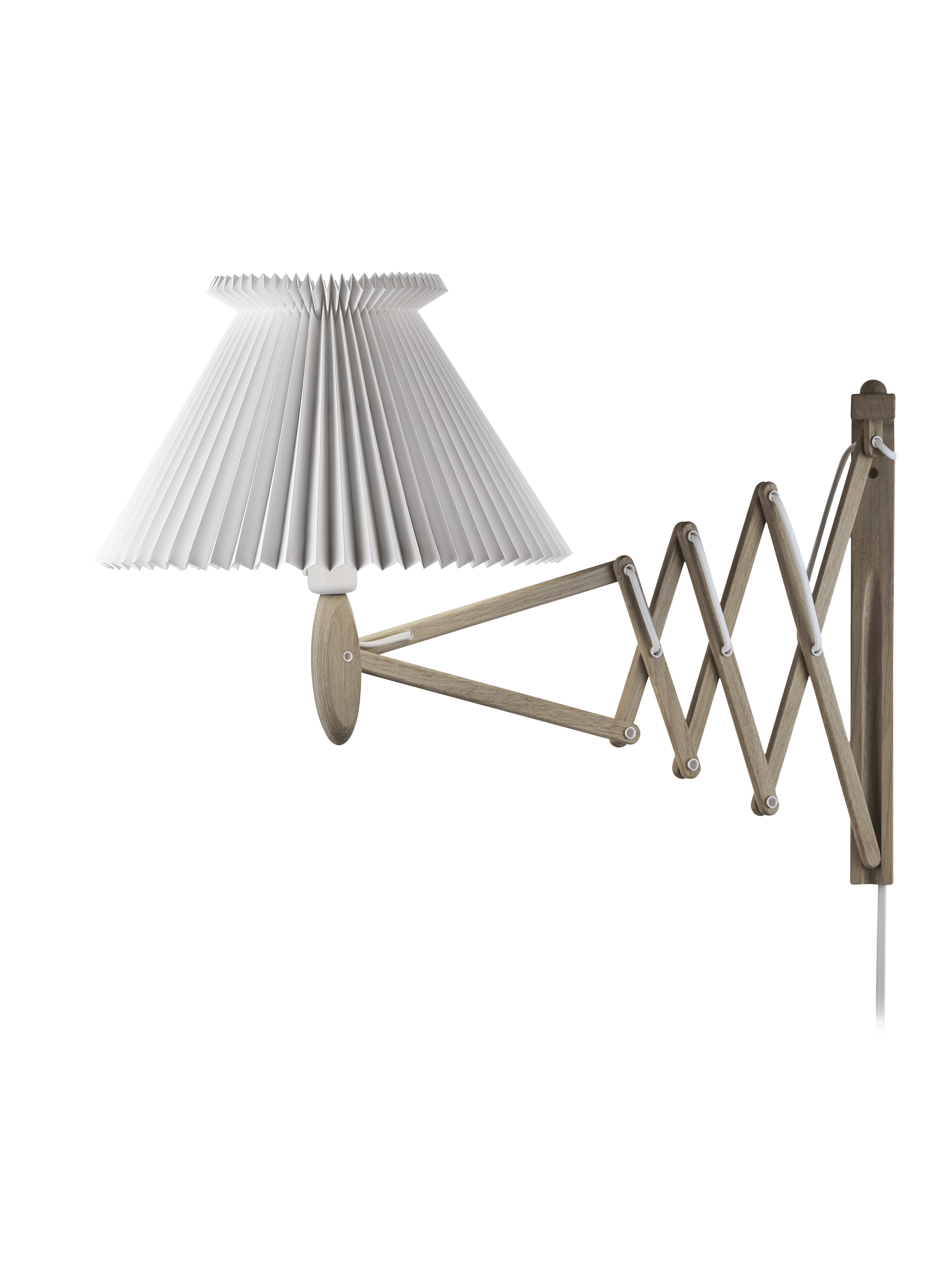 Wall Lamp MODEL 234 6/21 SAX white with light oak base