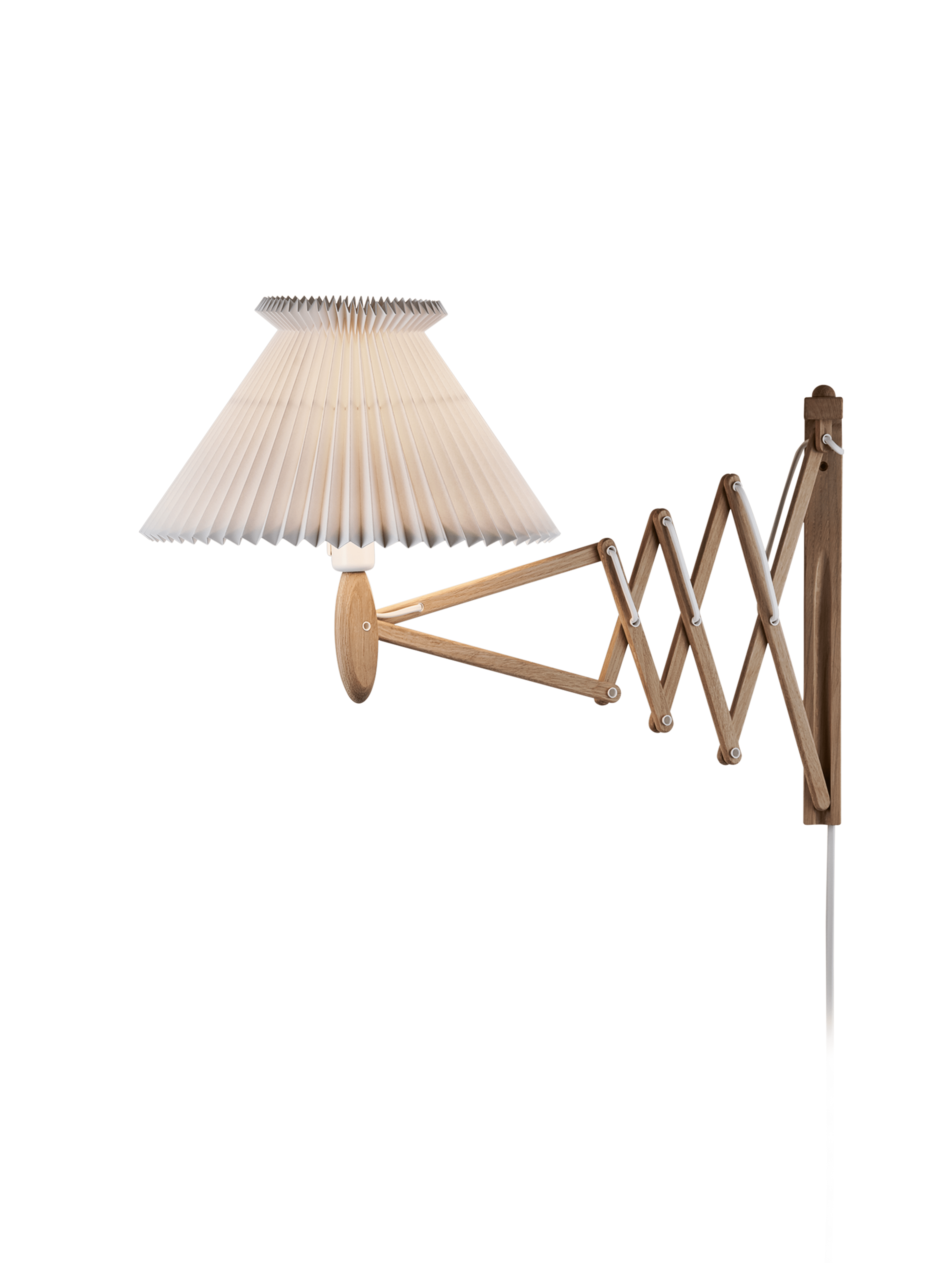Wall Lamp MODEL 234 6/21 SAX white with light oak base