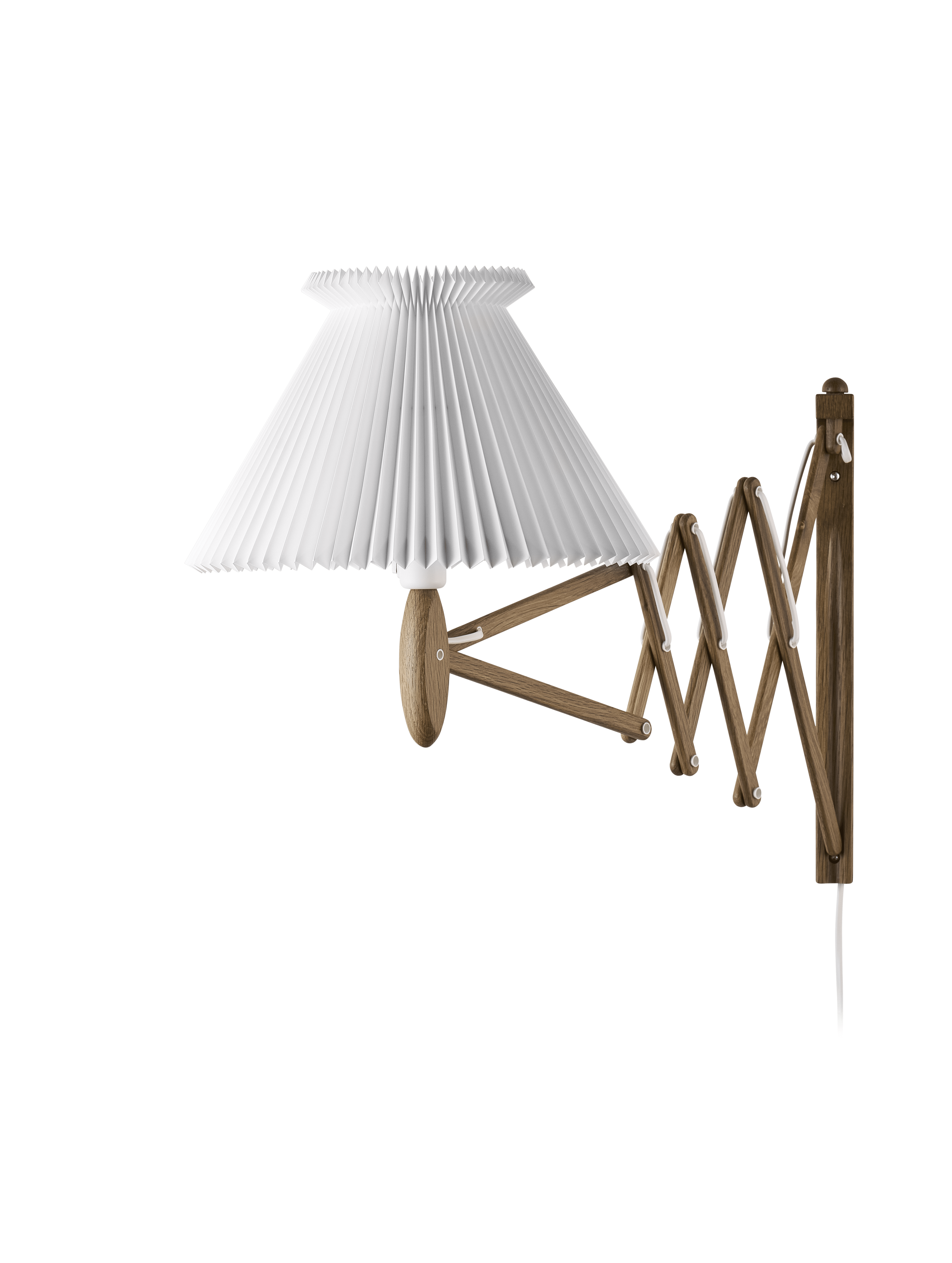 Wall lamp MODEL 234 6/21 SAX white with dark oak base