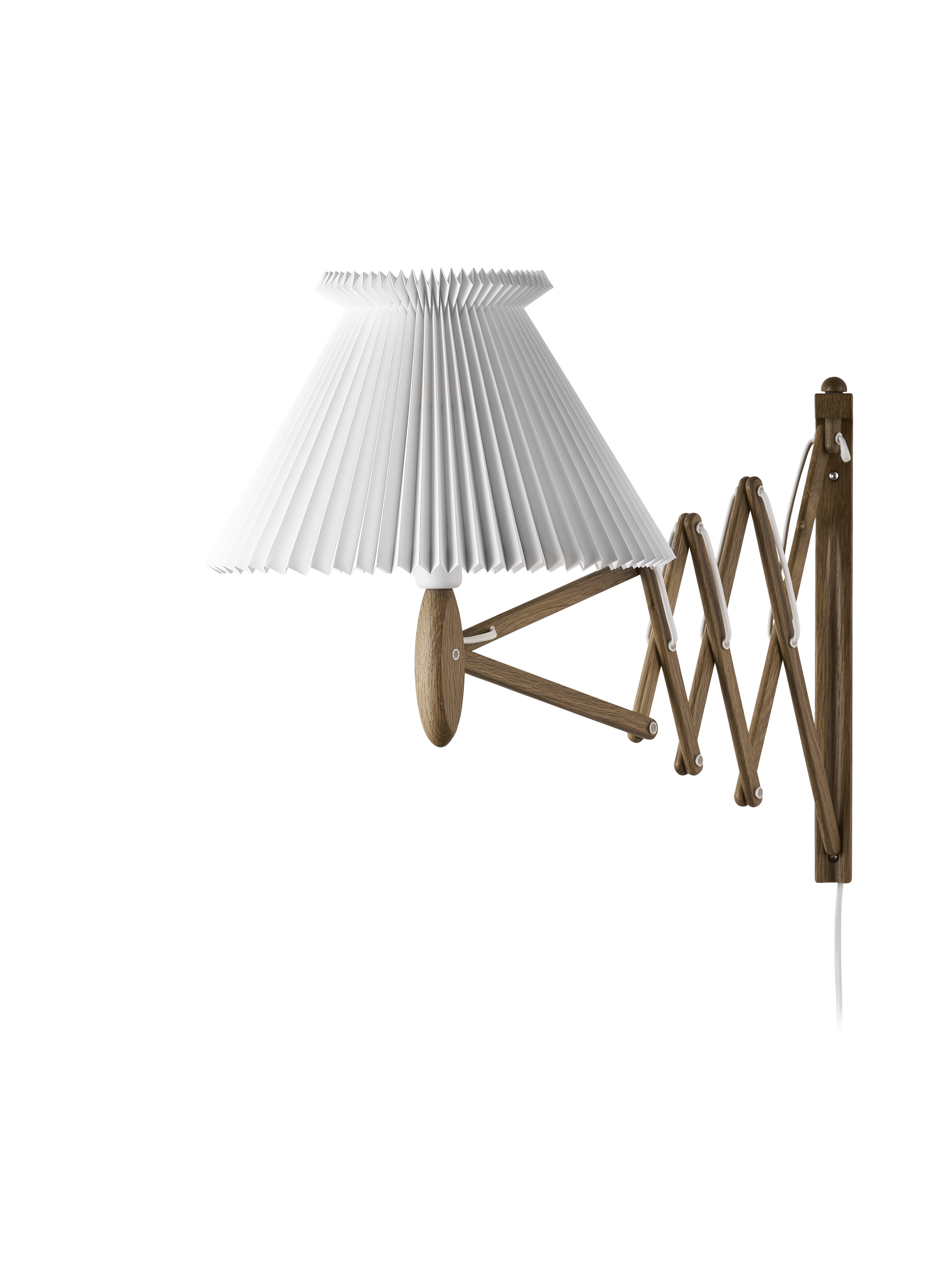 Wall lamp MODEL 234 6/21 SAX white with dark oak base