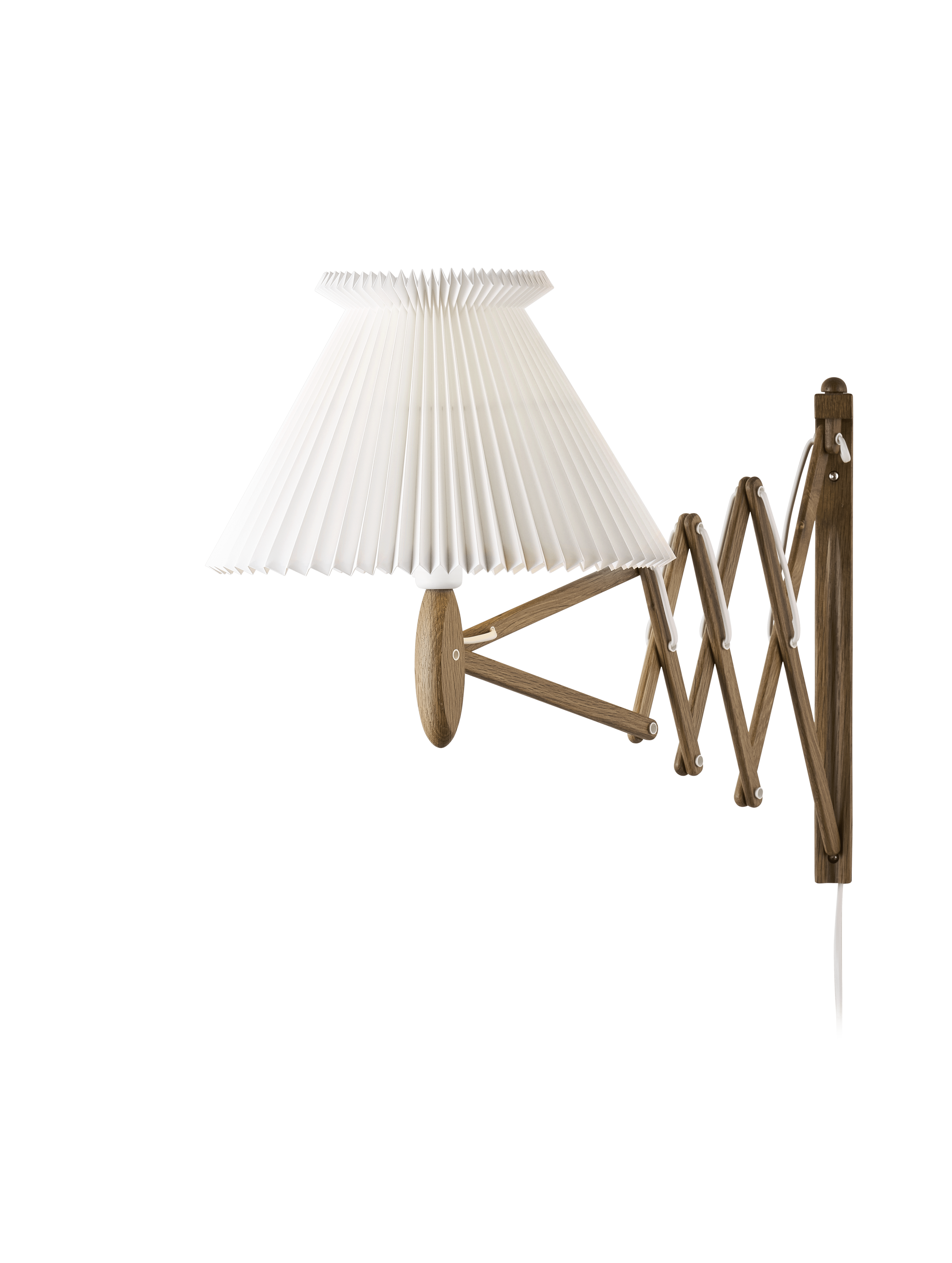 Wall lamp MODEL 234 6/21 SAX white with dark oak base