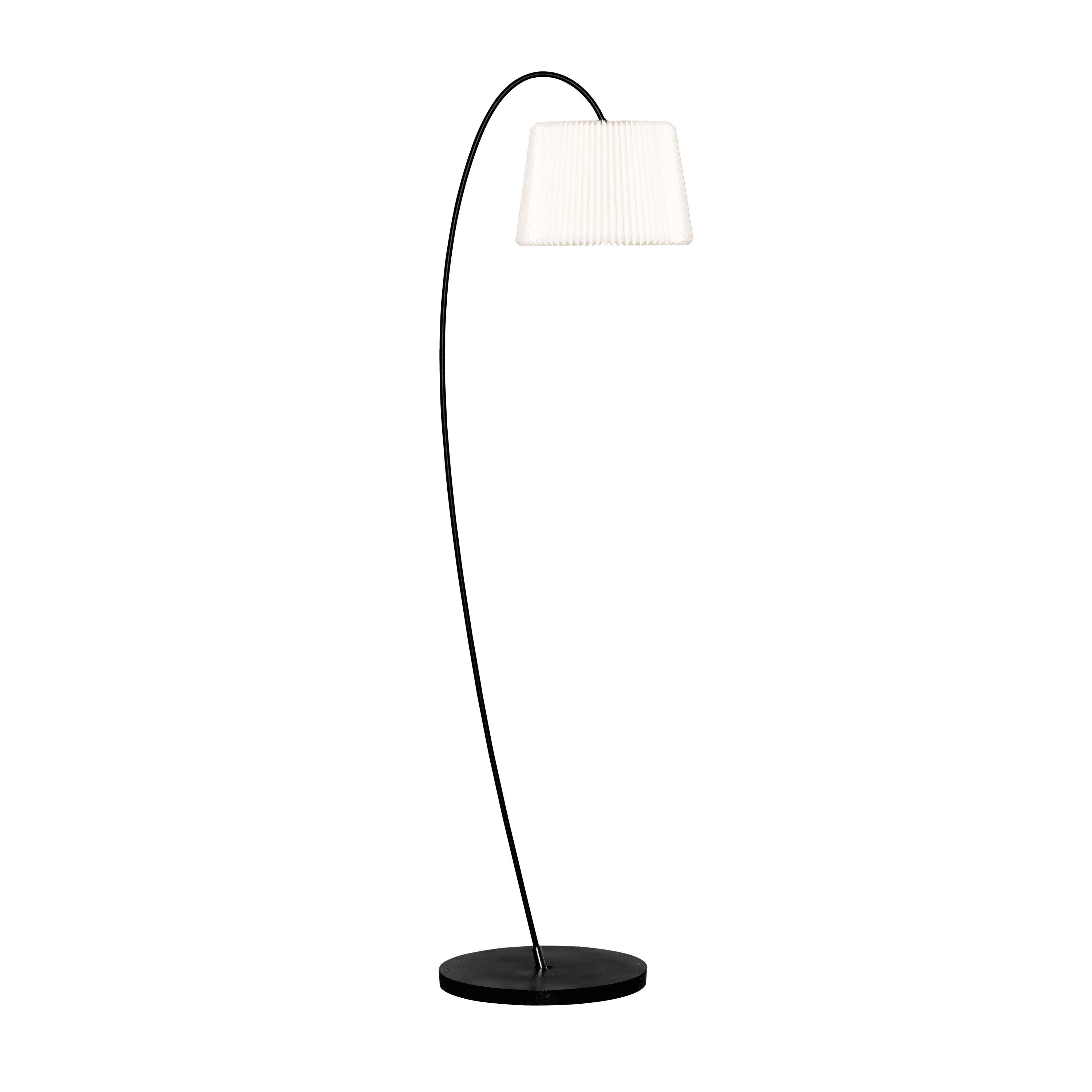 Vloerlamp MODEL 320 SNEEUWBLOEM wit met zwarte voet