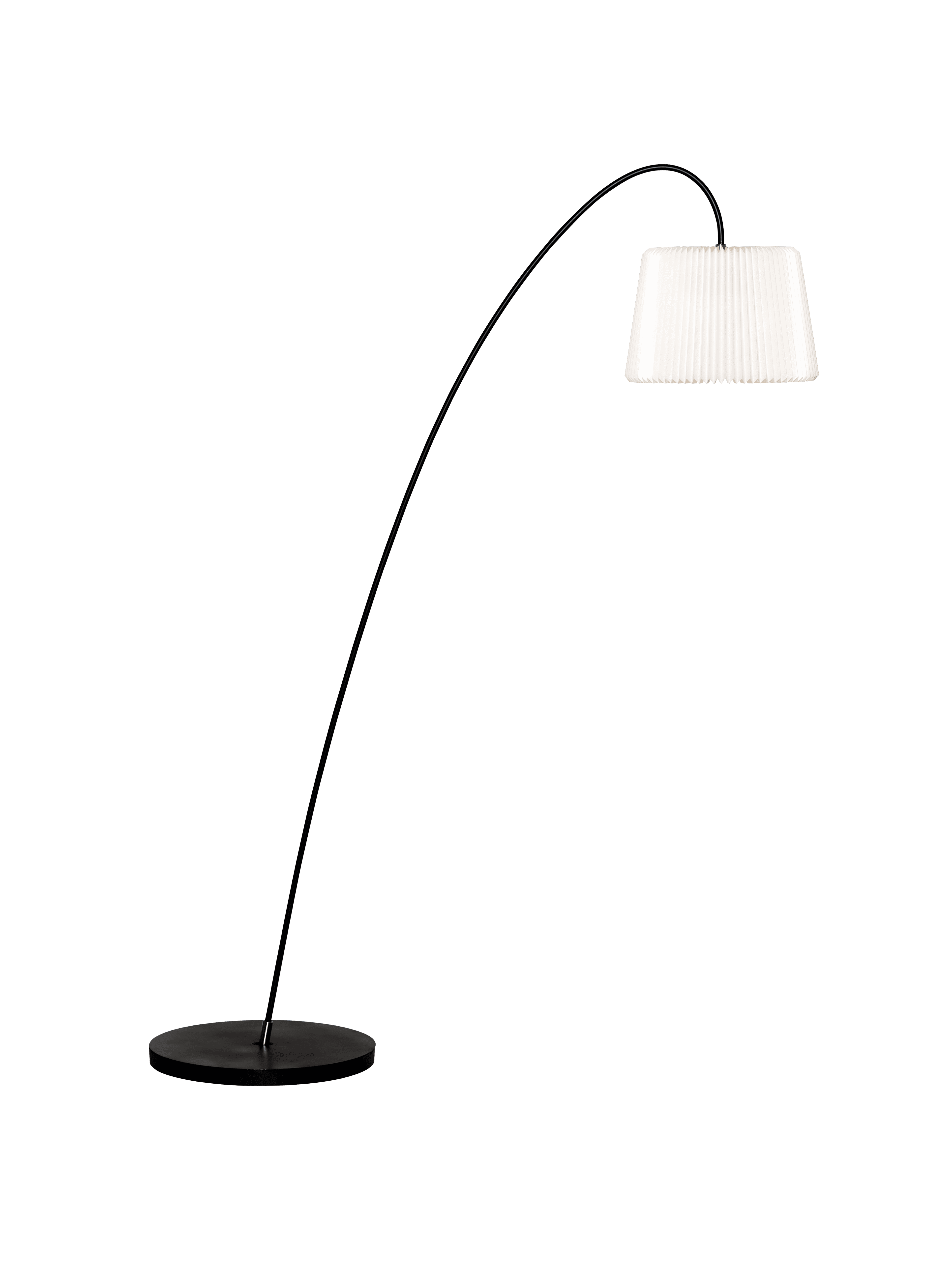 Vloerlamp MODEL 320 SNEEUWBLOEM wit met zwarte voet