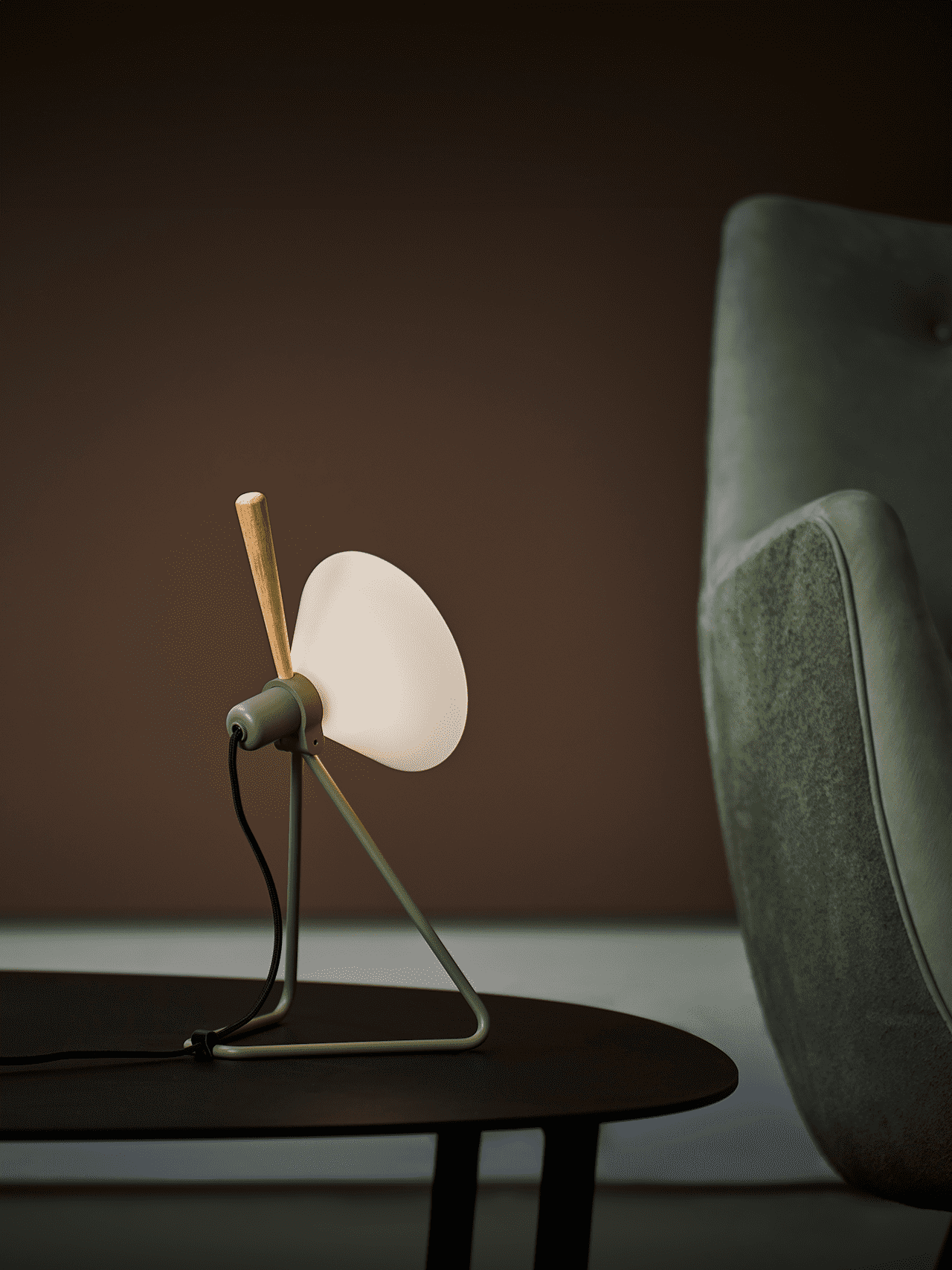 Lampa stołowa MODEL 356 SPOT oliwkowy – Le Klint