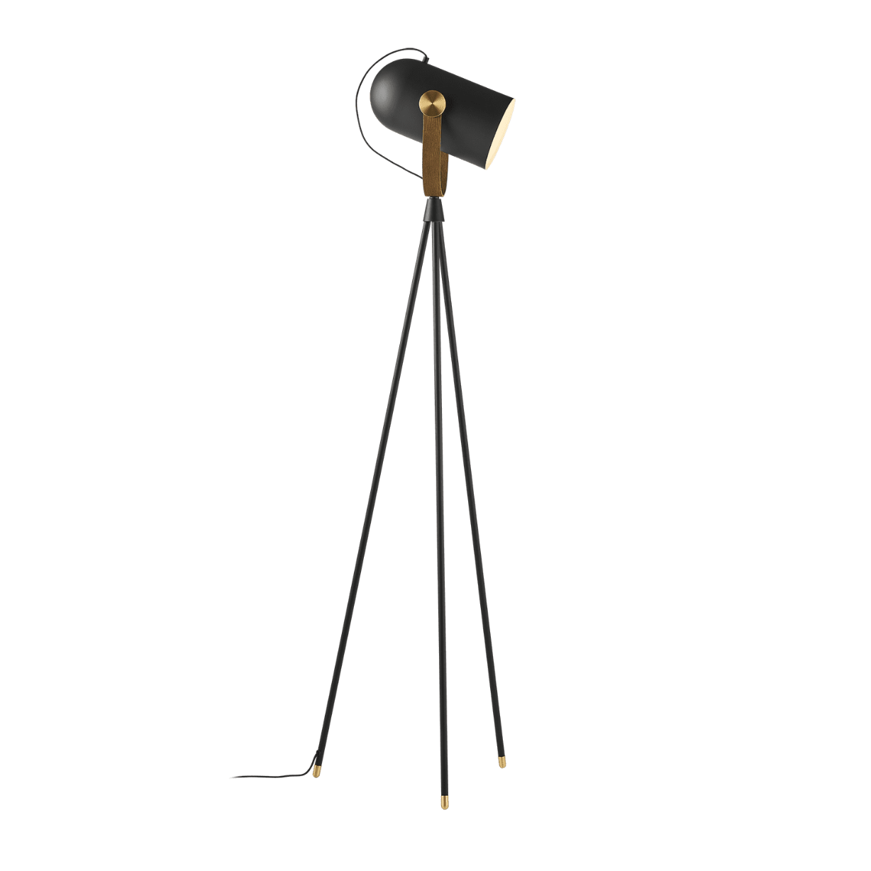 Vloerlamp MODEL 362 CARRONADE II zwart met goud