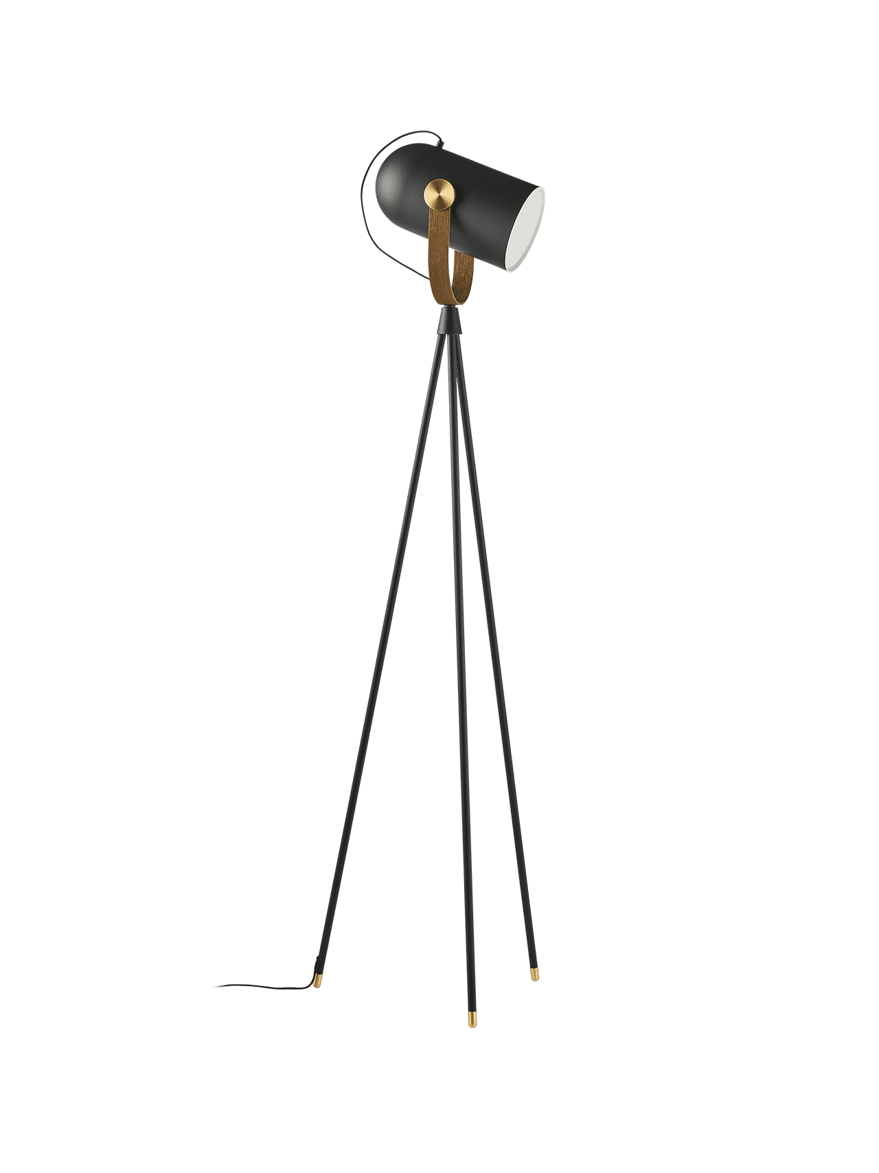 Vloerlamp MODEL 362 CARRONADE II zwart met goud