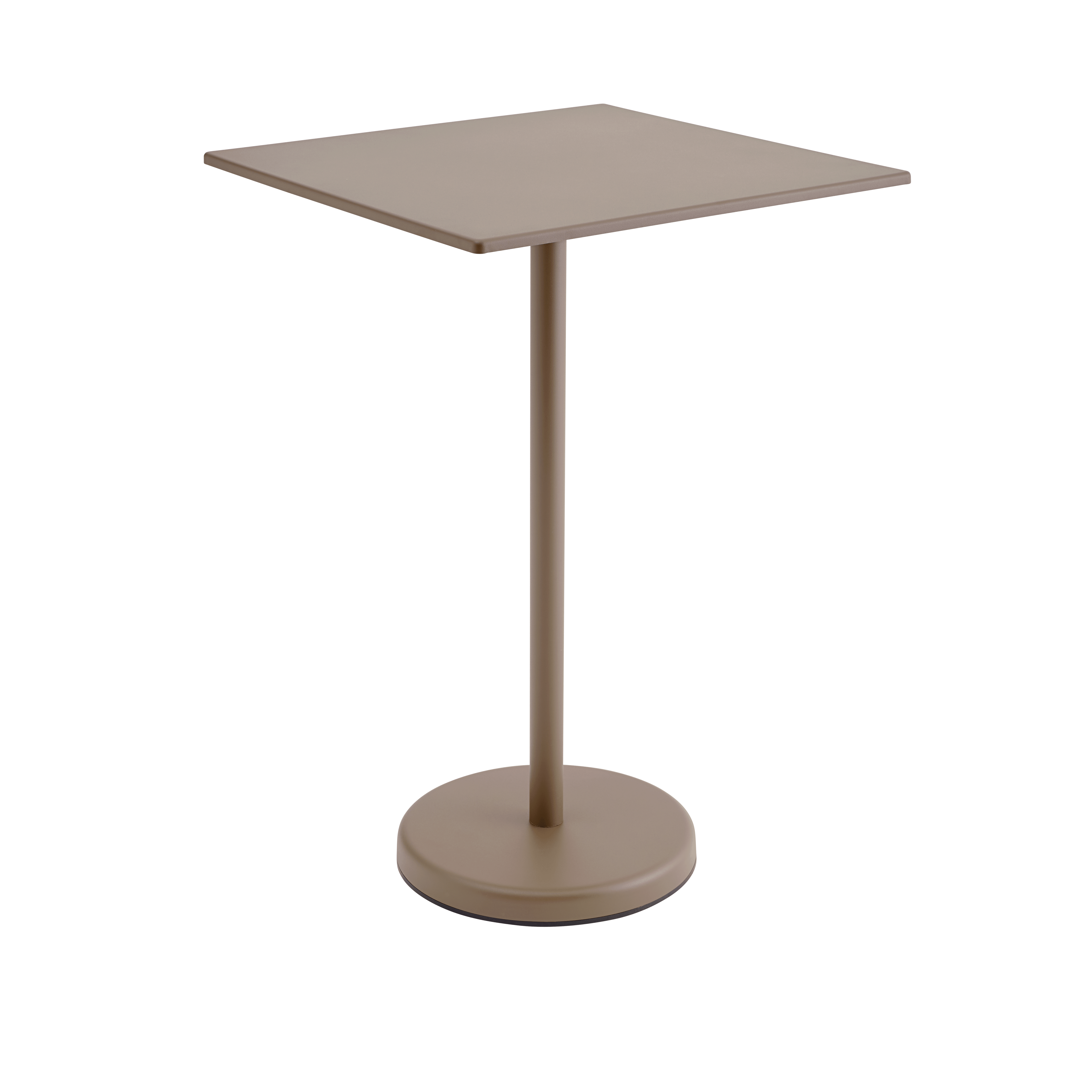 Buitenbar tafel LINEAR taupe staal