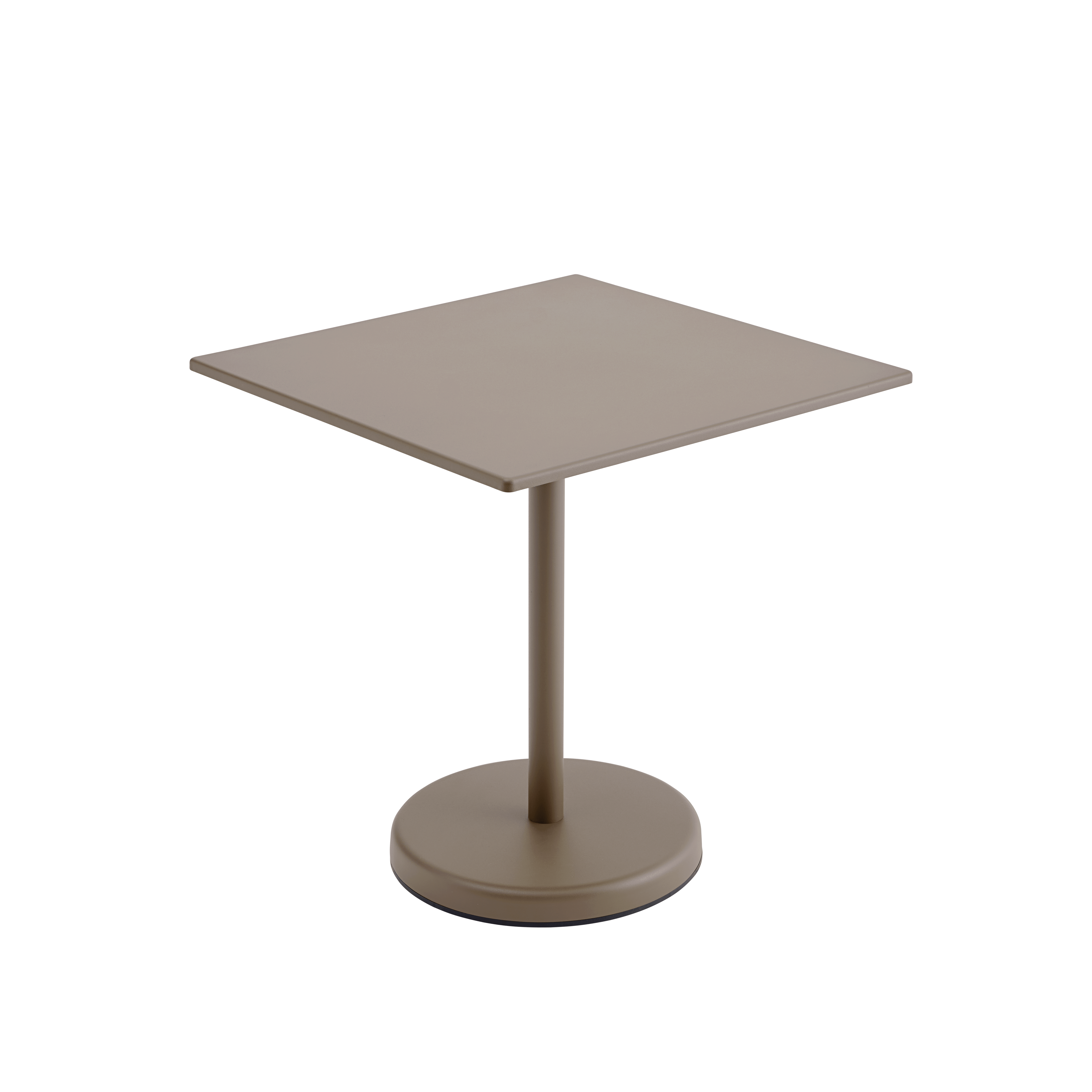Buitenbar tafel LINEAR taupe staal