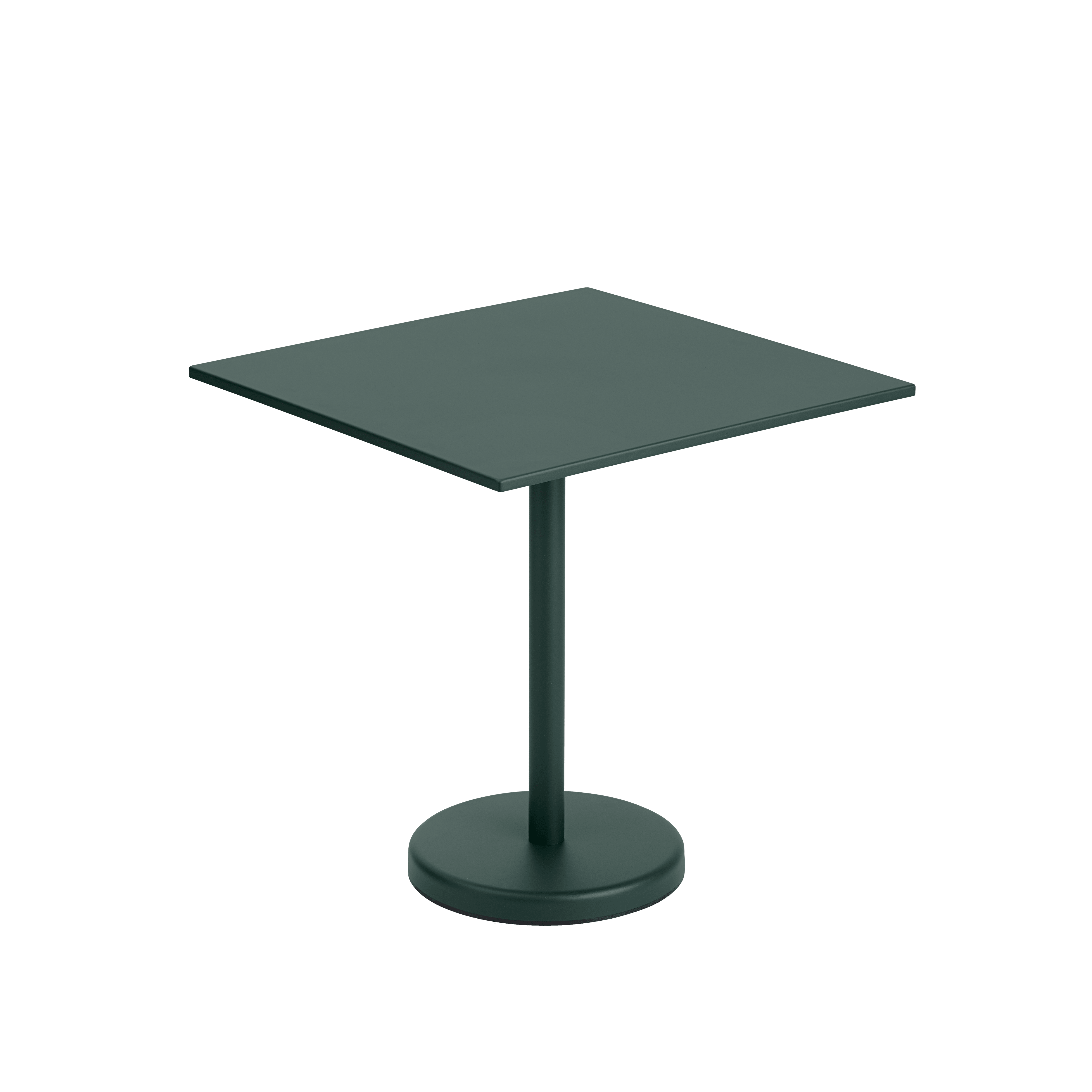 Buitenbar tafel LINEAR donkergroen staal