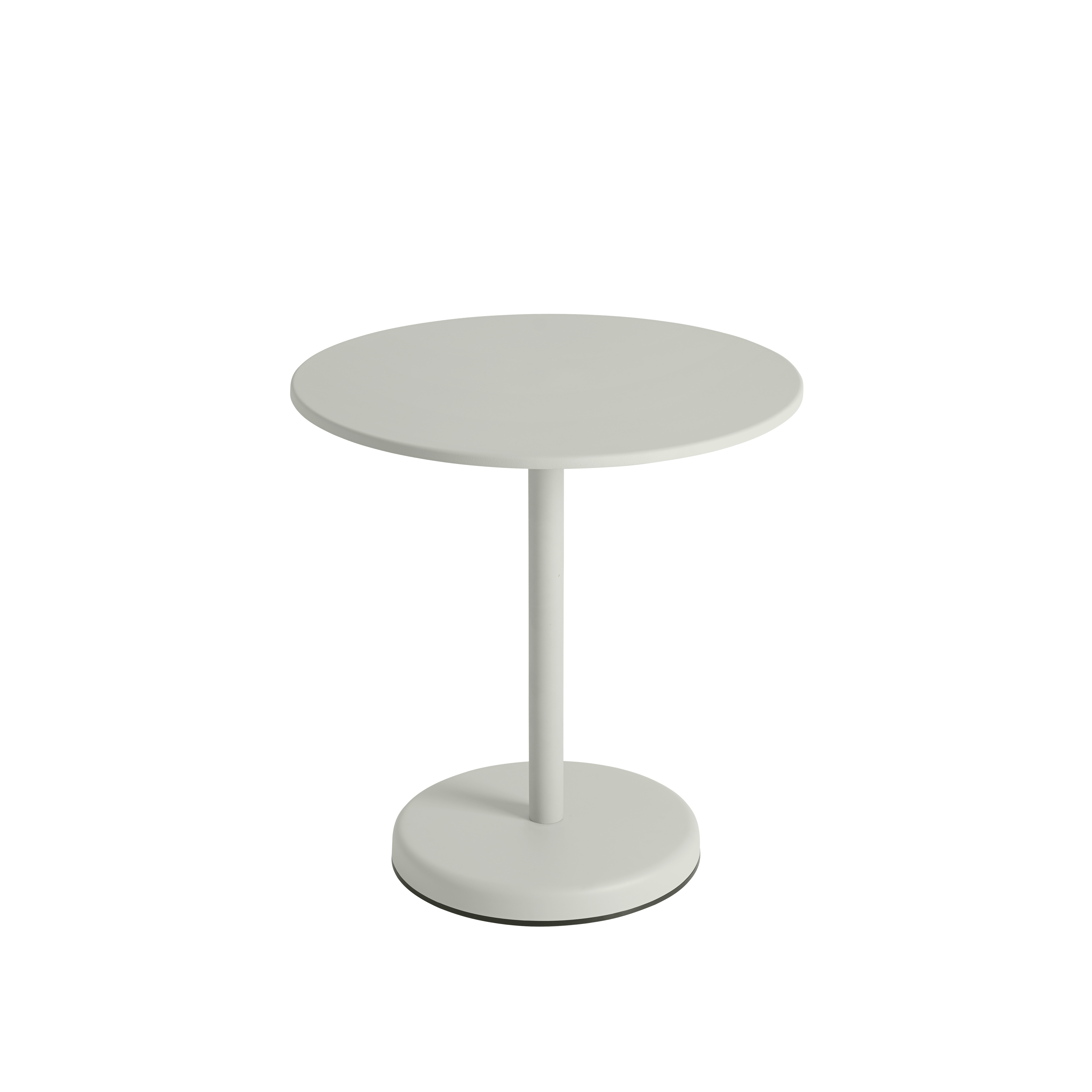 Ronde buitenbar tafel LINEAR grijs staal
