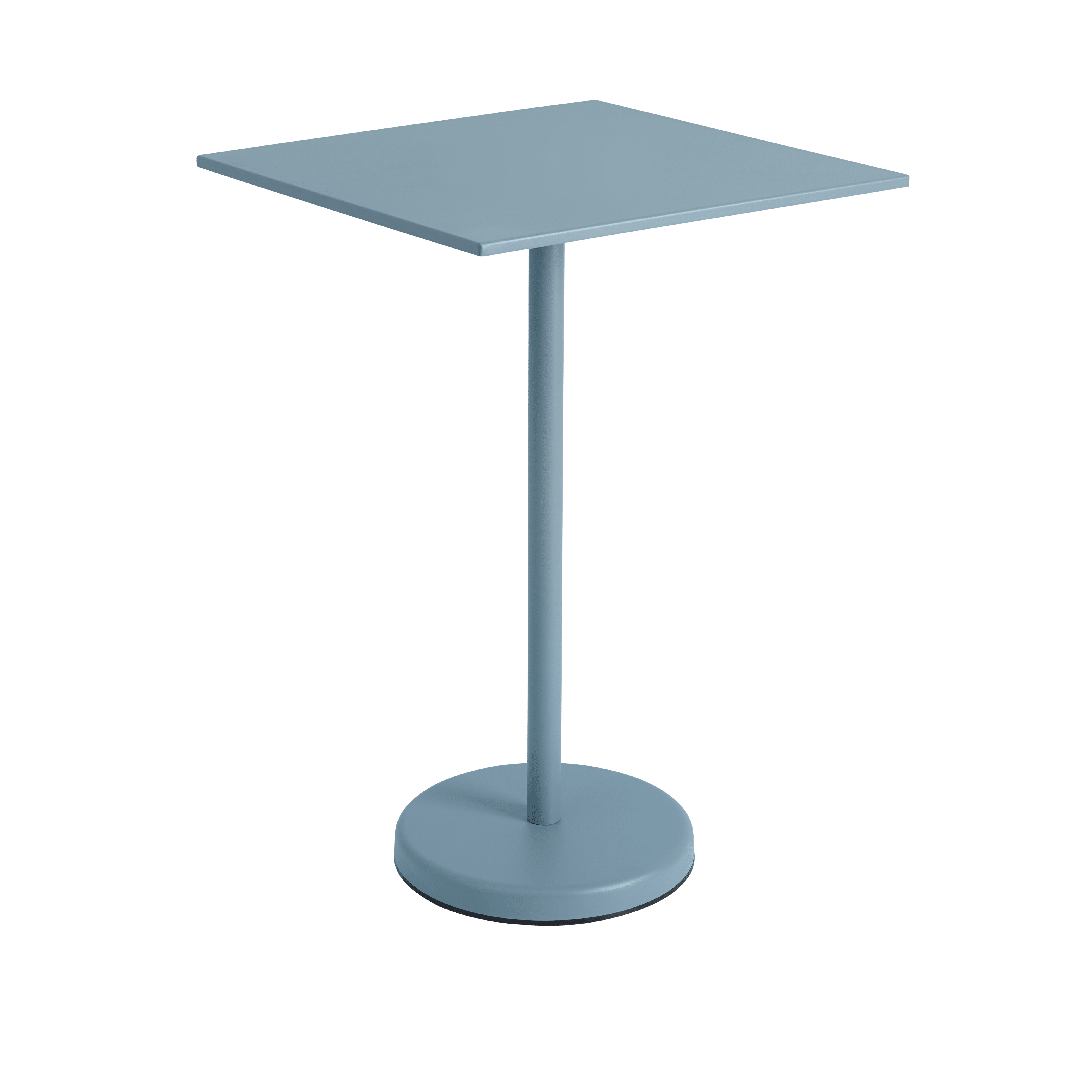 Buitenbar tafel LINEAR blauwe staal