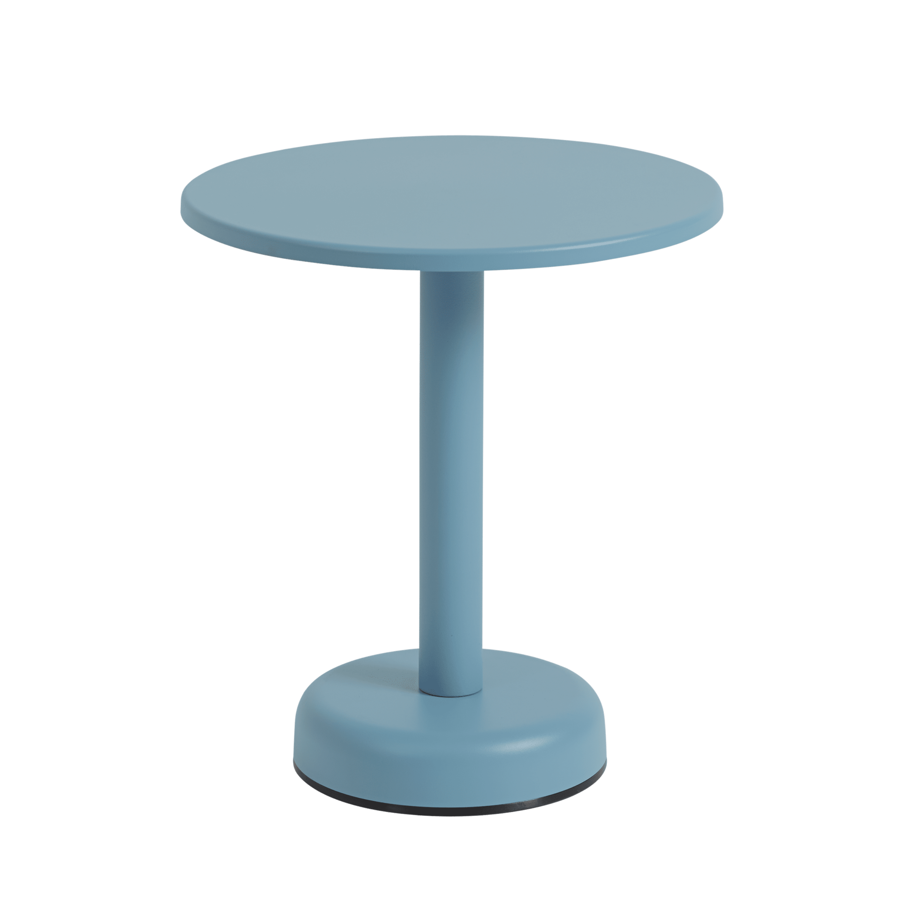 Buiten zijtafel LINEAR blauwe staal