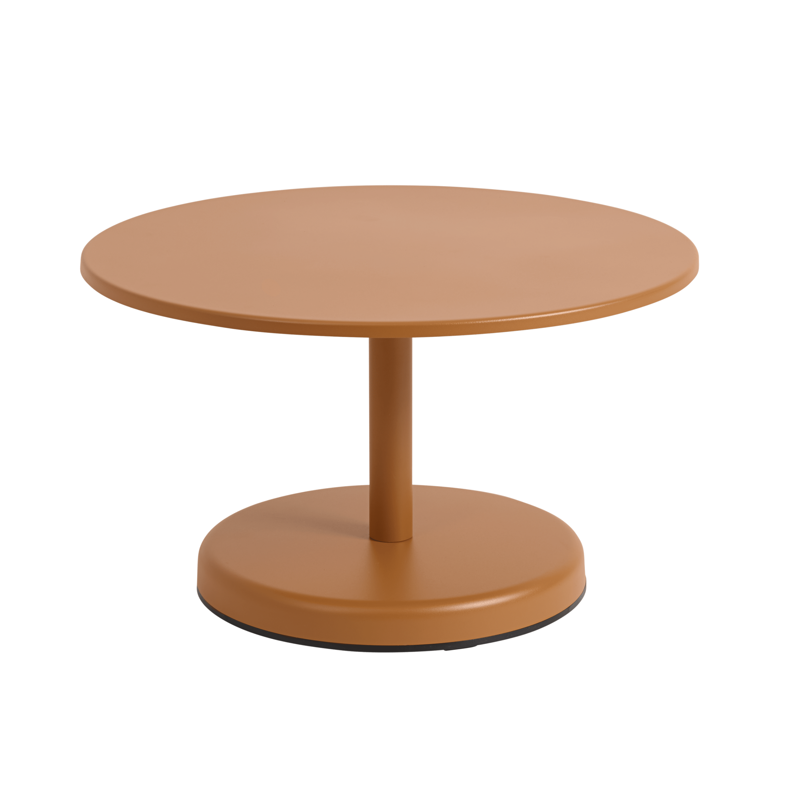 Buiten koffie tafel LINEAR oranje staal