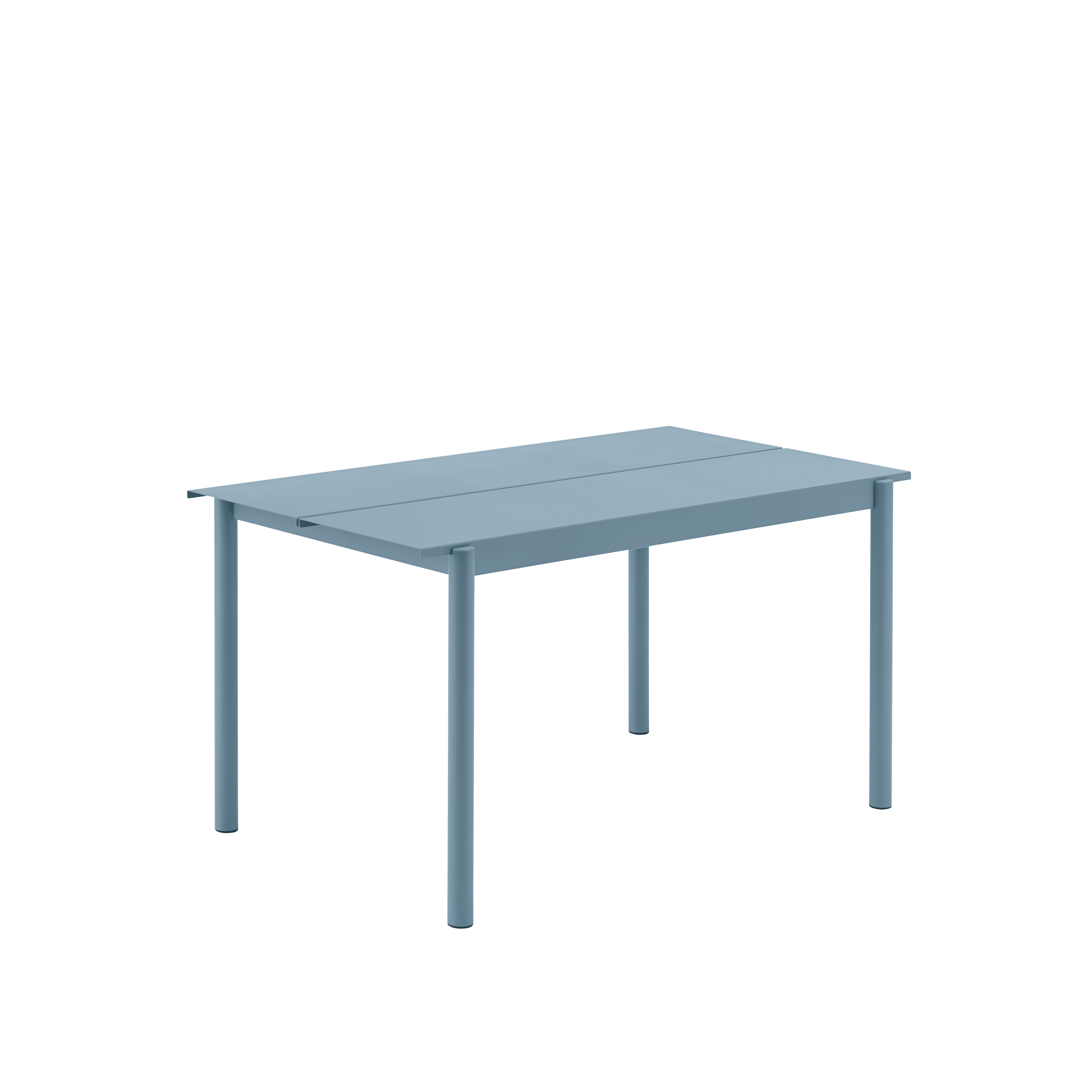 Buiten tafel LINEAR blauwe staal