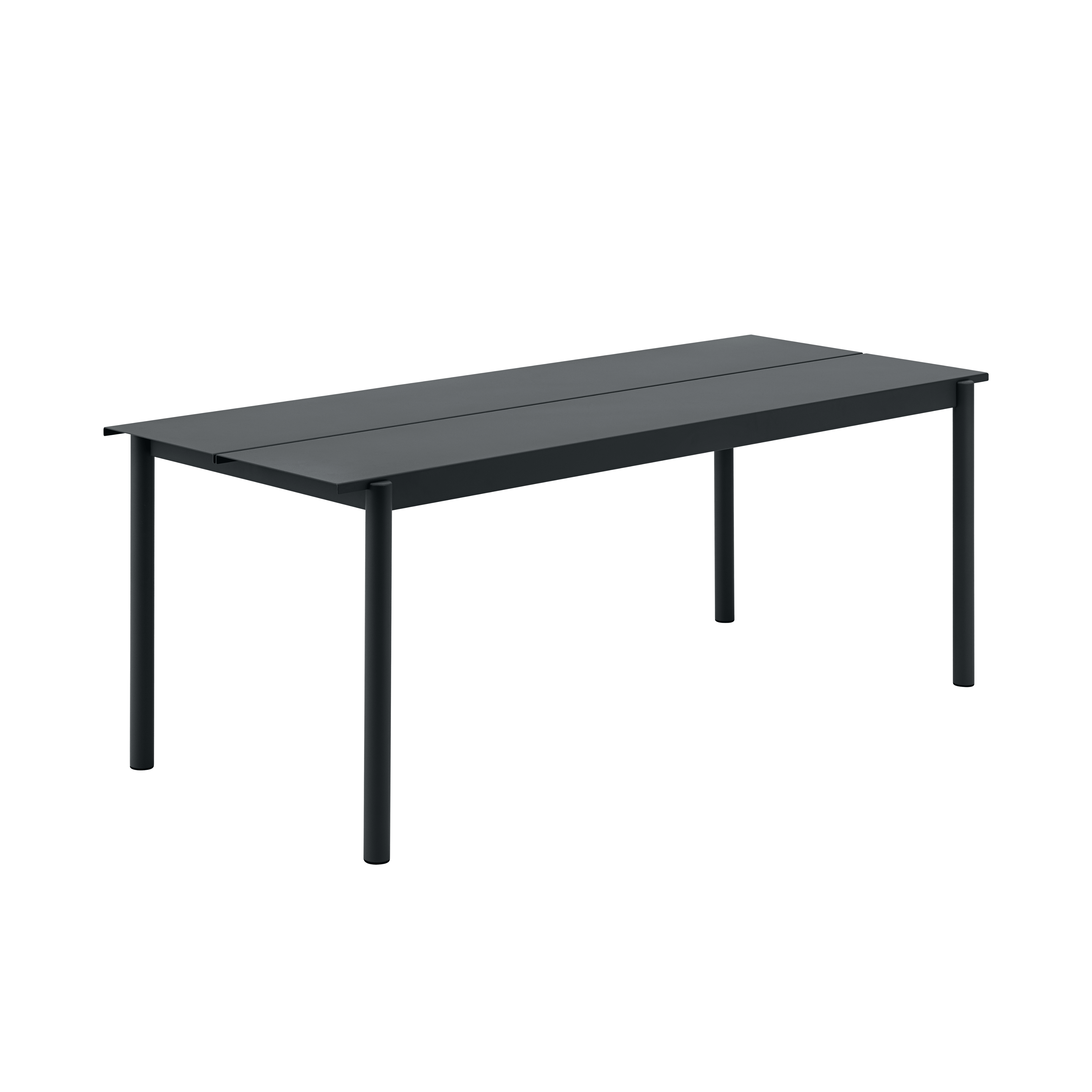 Buiten tafel LINEAR zwarte staal