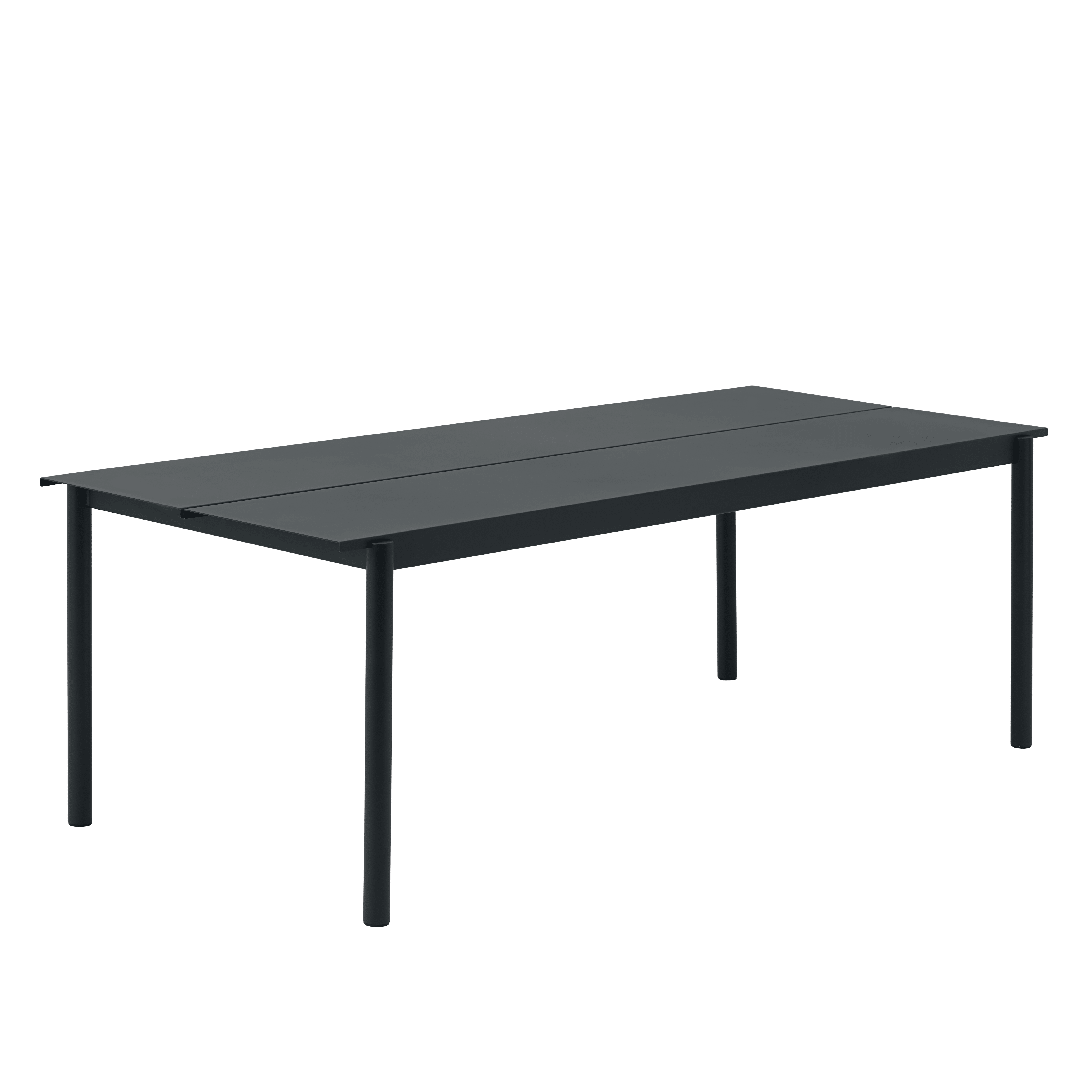 Buiten tafel LINEAR zwarte staal