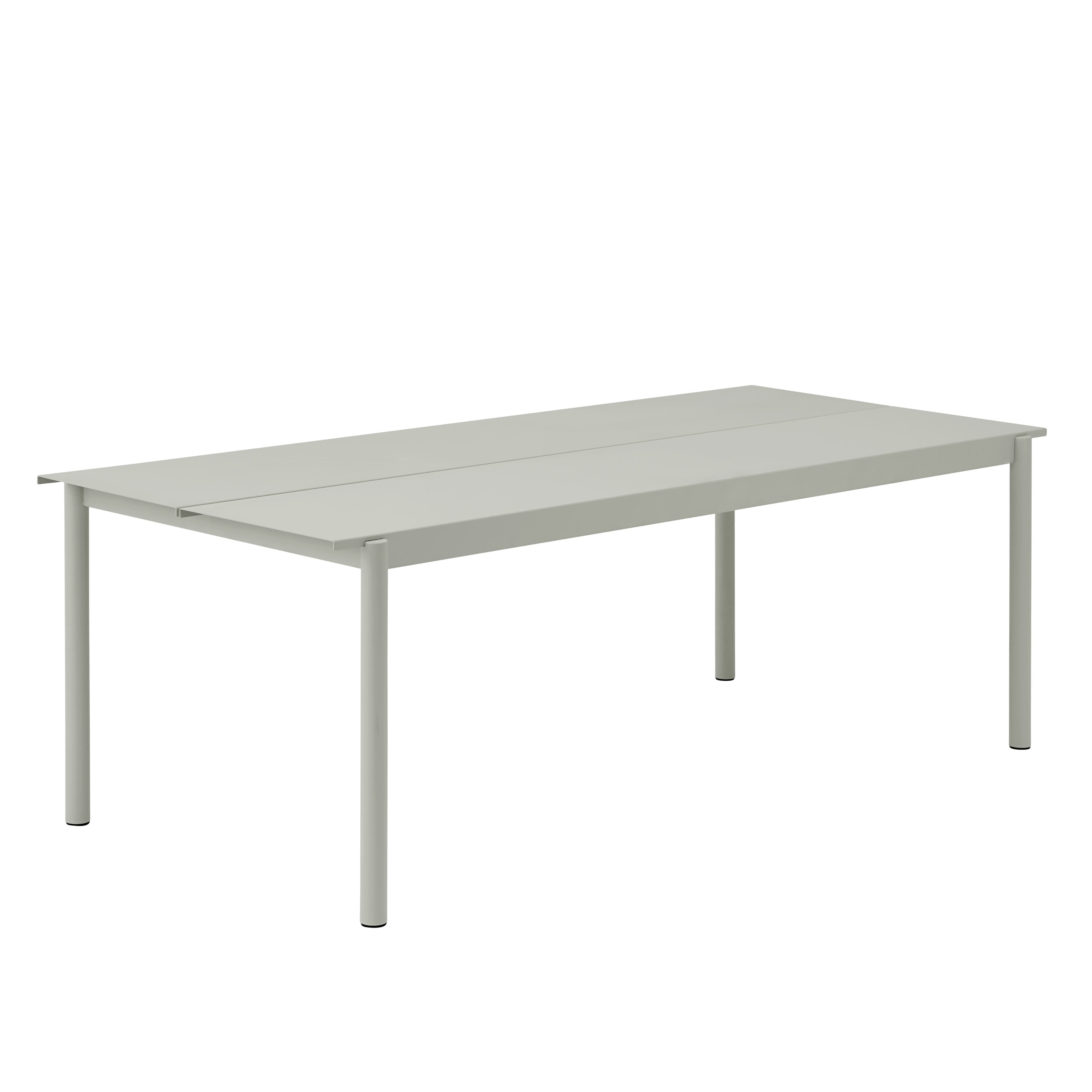 Buiten tafel LINEAR grijs staal