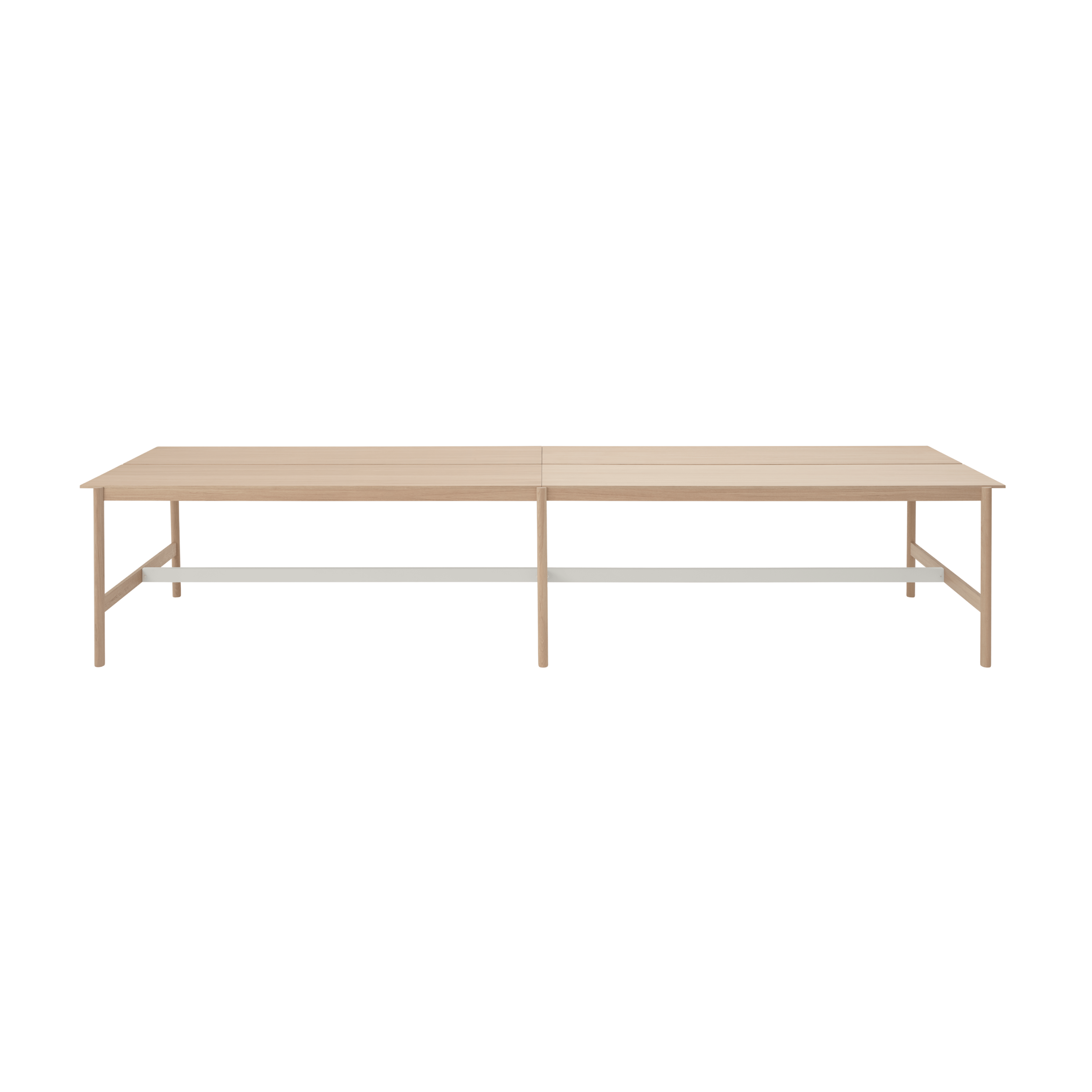 Bureau tafel LINEAR SYSTEM HIGH - CONFIGURATIE 2 eikenfineer